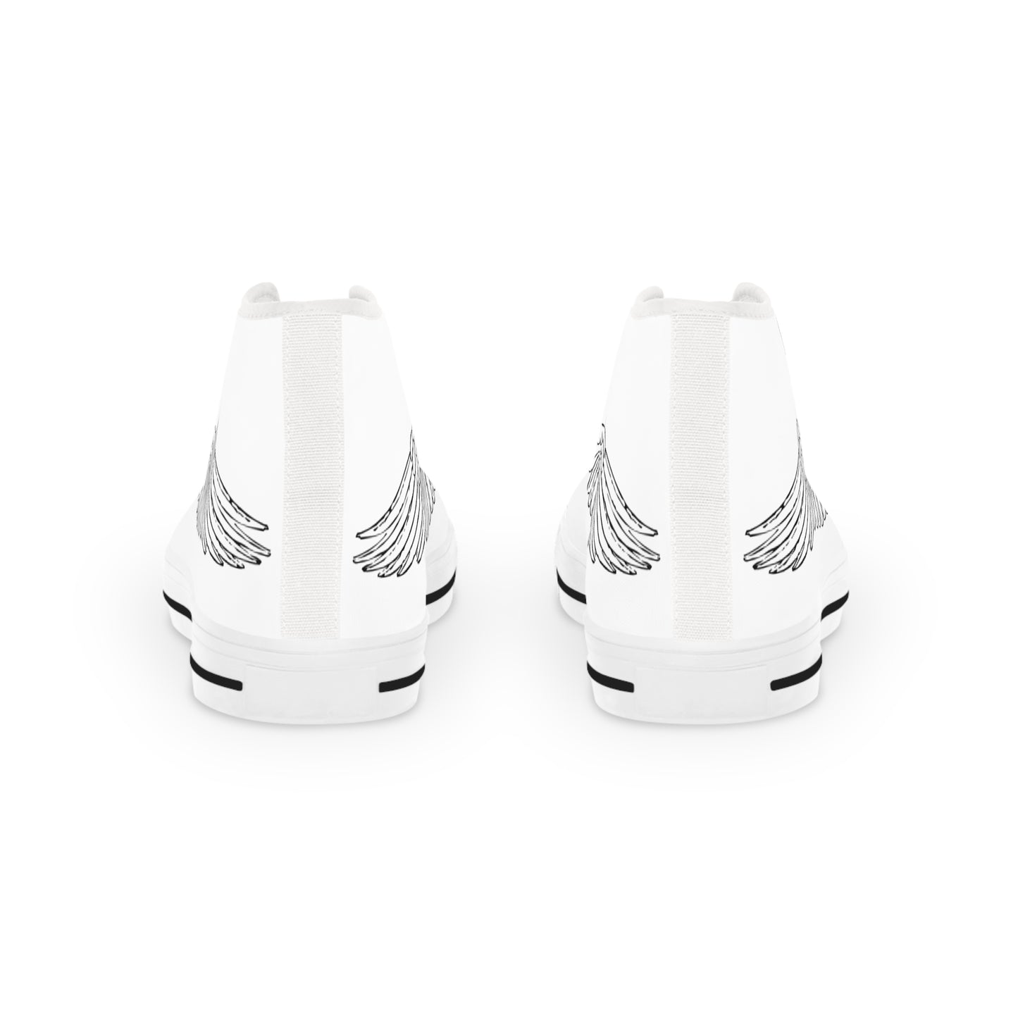 Men's Winged High Top Sneakers - Stylish & Unique Footwear
