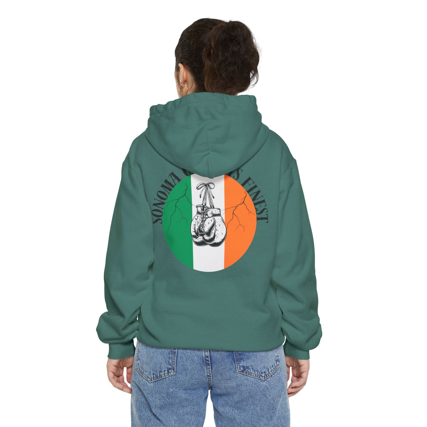 Sonoma County's Finest Unisex Hoodie - Garment-Dyed Irish Design