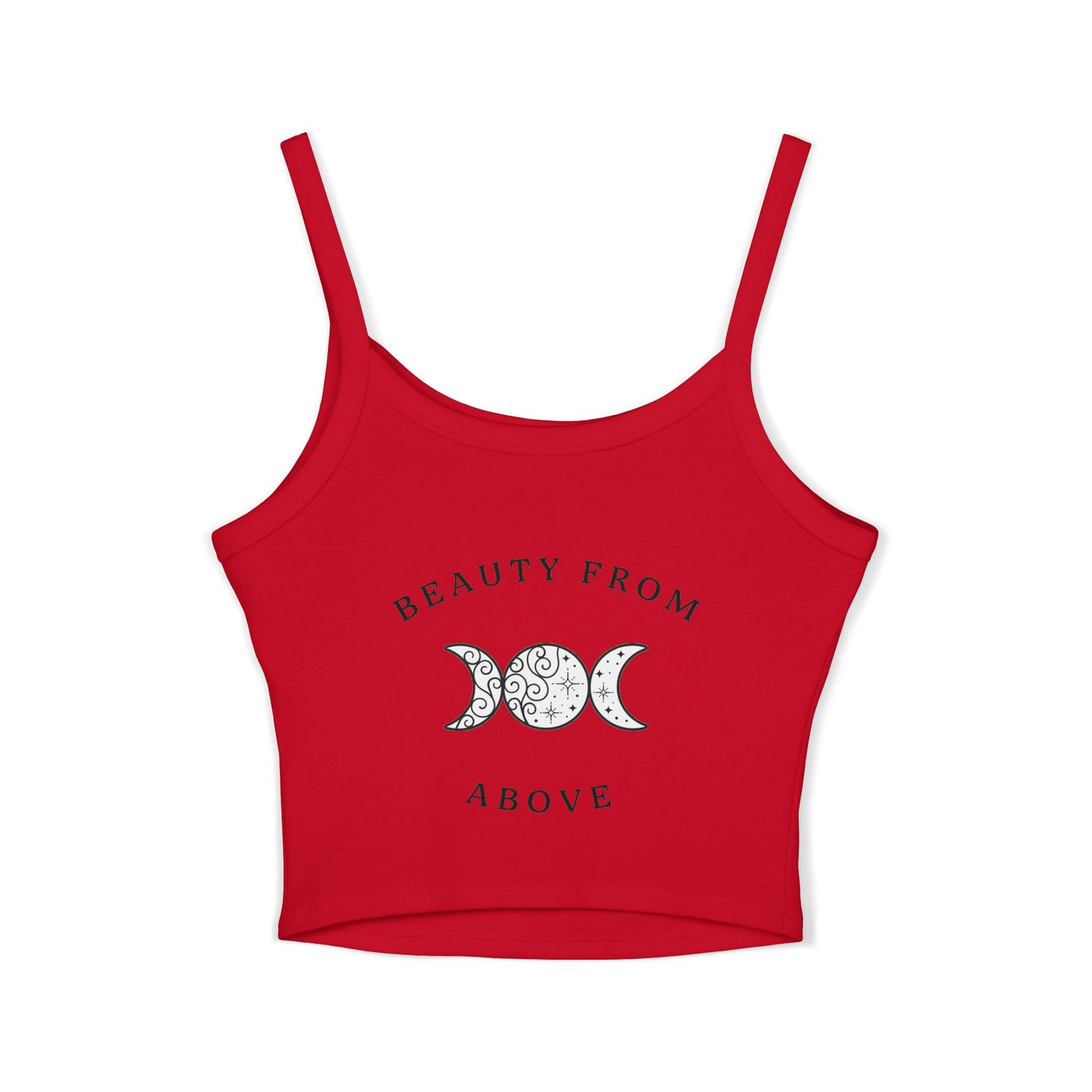 Women's Spaghetti Strap Tank Top - Beauty From Above Graphic Tee
