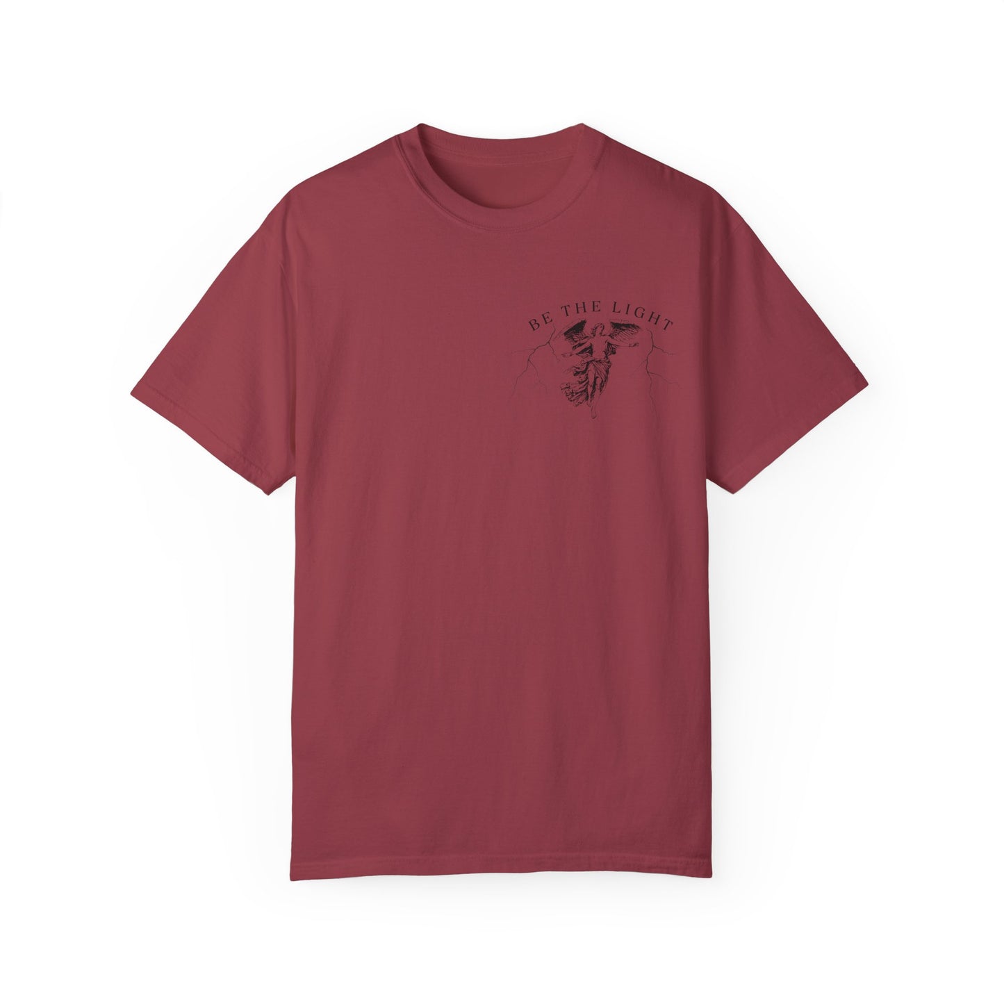 Unisex Garment-Dyed T-Shirt - 'Be the Light' Inspirational Tee