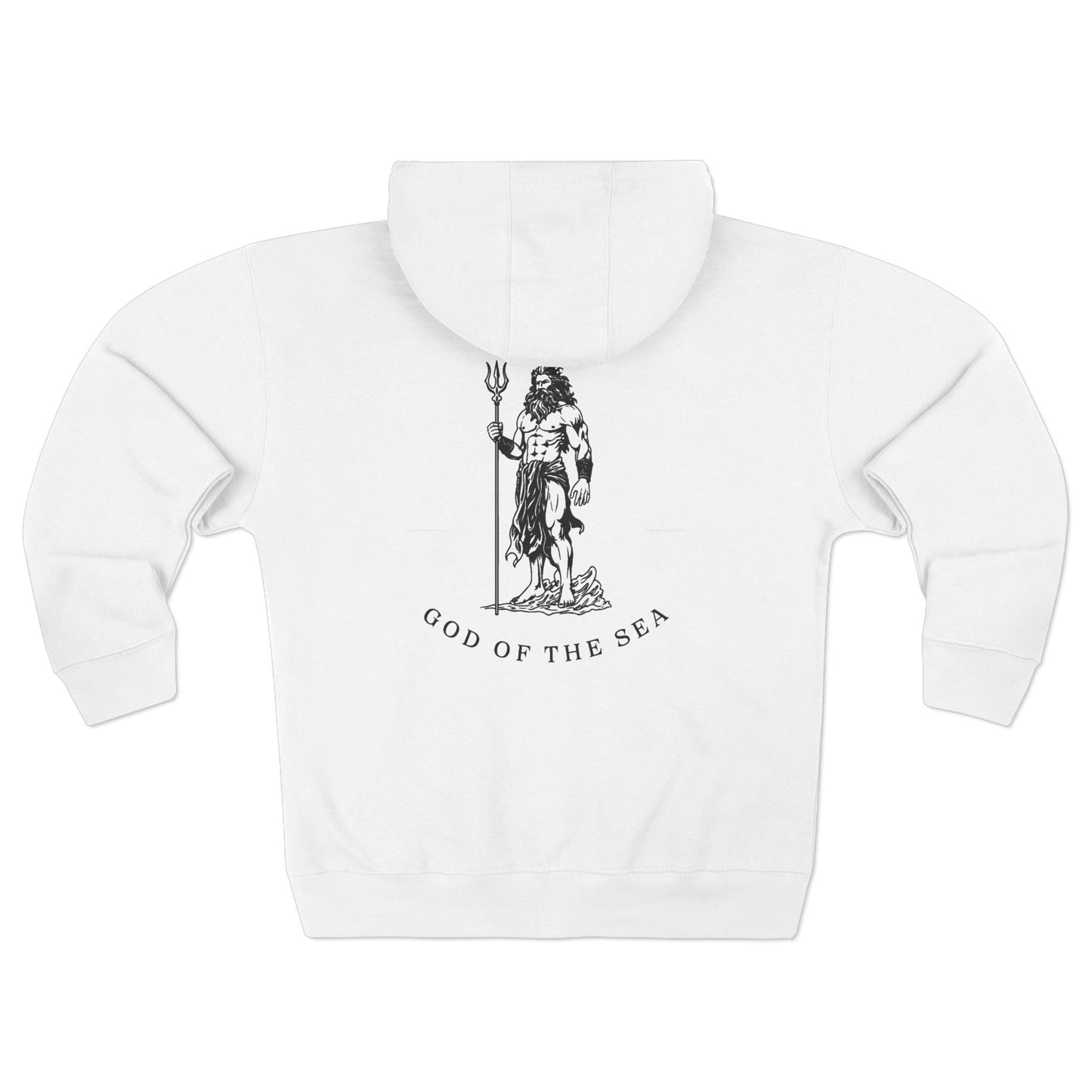 God of the Sea Unisex Zip Hoodie - Comfortable & Stylish Outerwear for Ocean Lovers