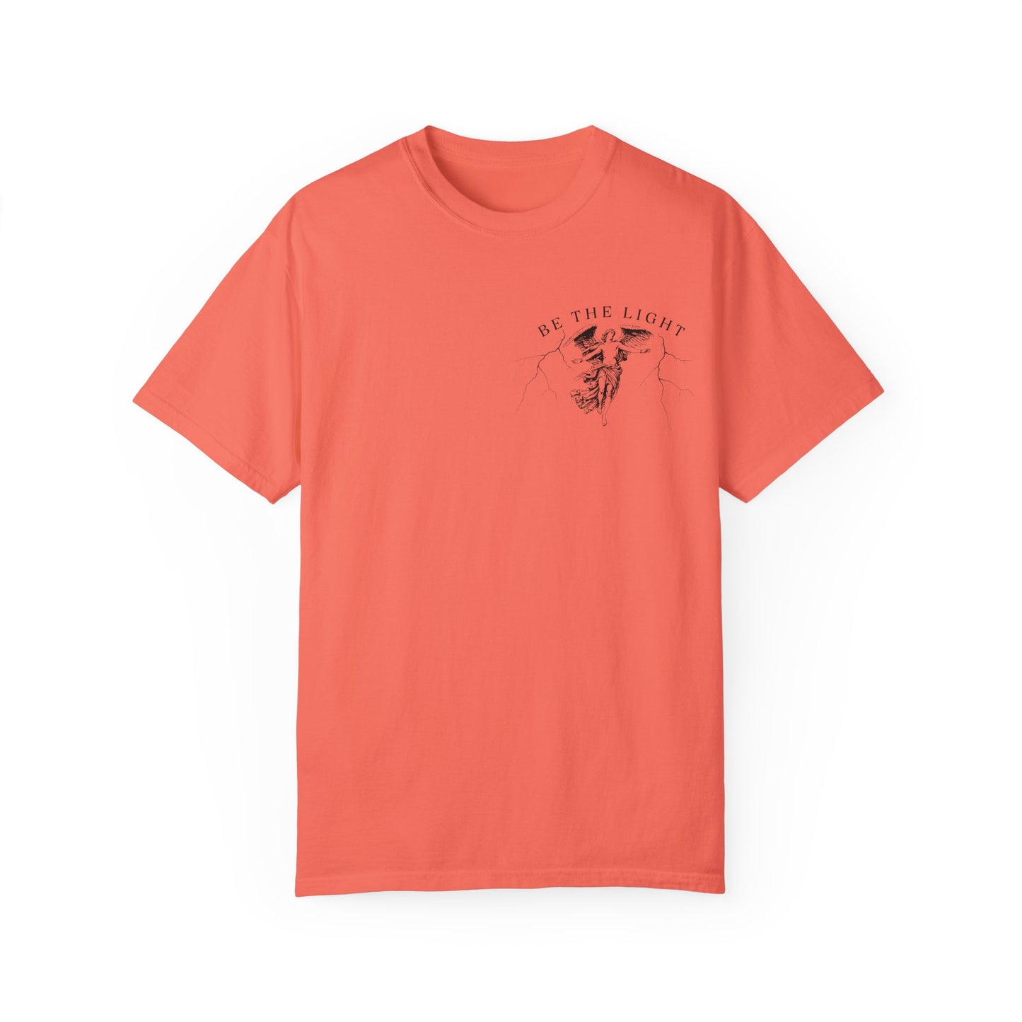 Unisex Garment-Dyed T-Shirt - 'Be the Light' Inspirational Tee