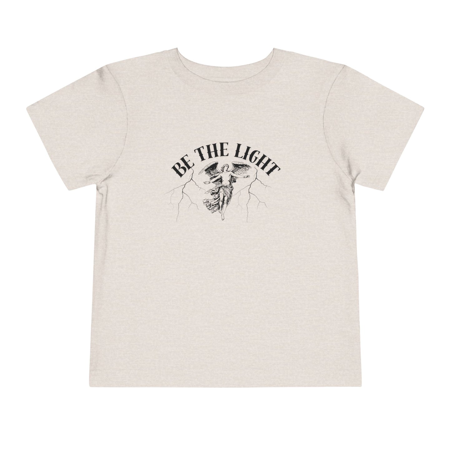Inspirational Toddler Tee - "Be the Light" Motivational Shirt