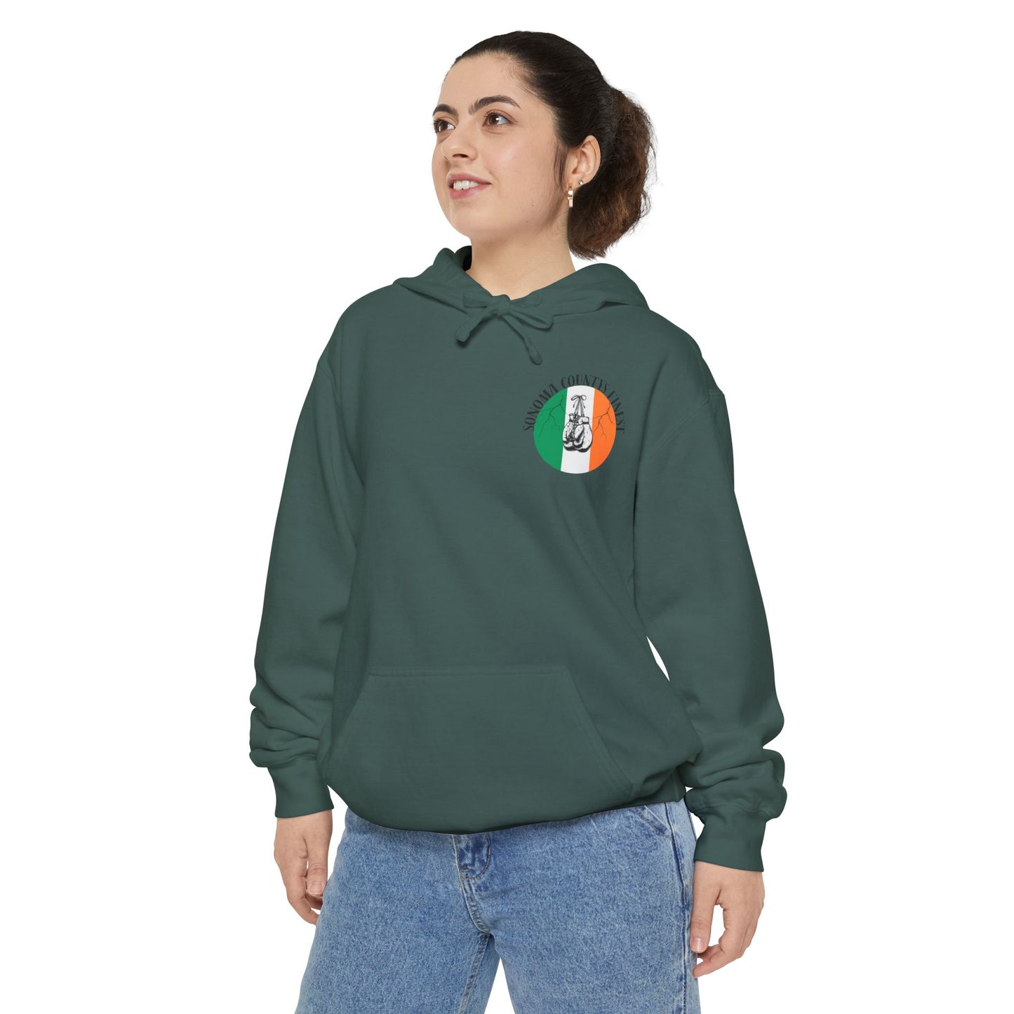 Sonoma County's Finest Unisex Hoodie - Garment-Dyed Irish Design