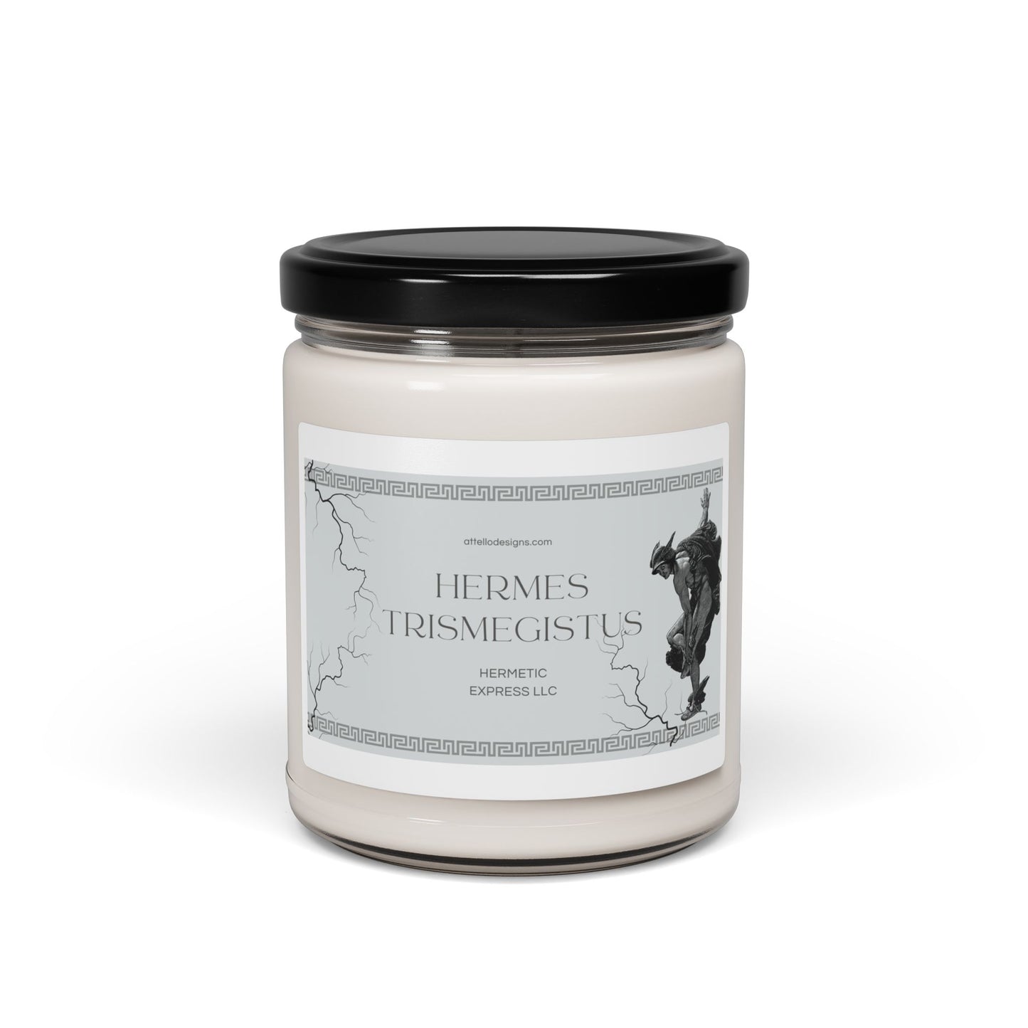 Hermes Trismegistus Scented Soy Candle - 9oz | Aromatherapy for Balance & Inspiration