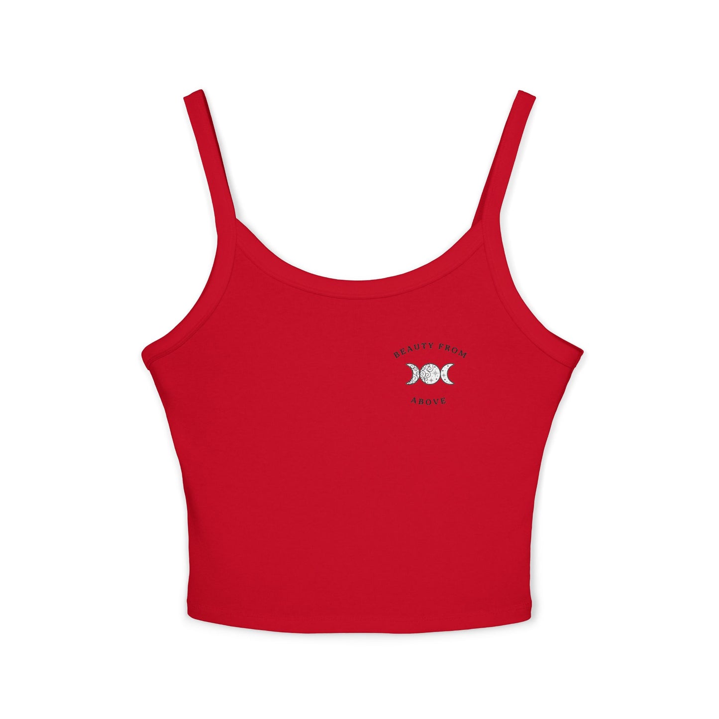Women's Spaghetti Strap Tank Top - Beauty From Above Graphic Tee