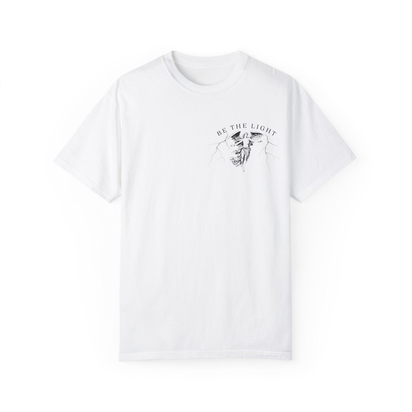 Unisex Garment-Dyed T-Shirt - 'Be the Light' Inspirational Tee