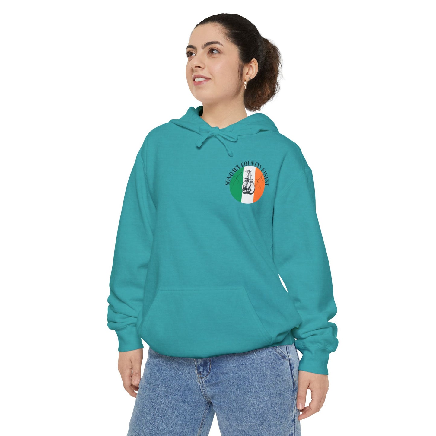 Sonoma County's Finest Unisex Hoodie - Garment-Dyed Irish Design