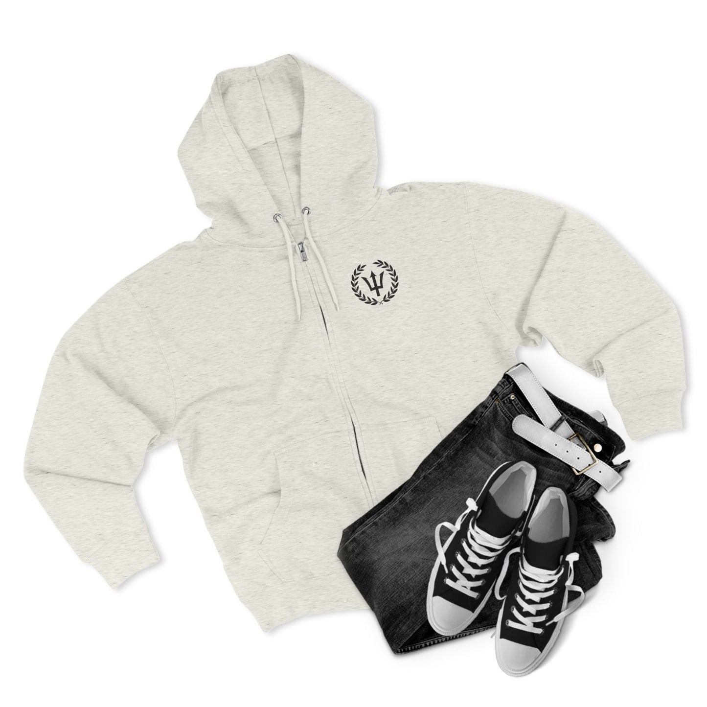 God of the Sea Unisex Zip Hoodie - Comfortable & Stylish Outerwear for Ocean Lovers