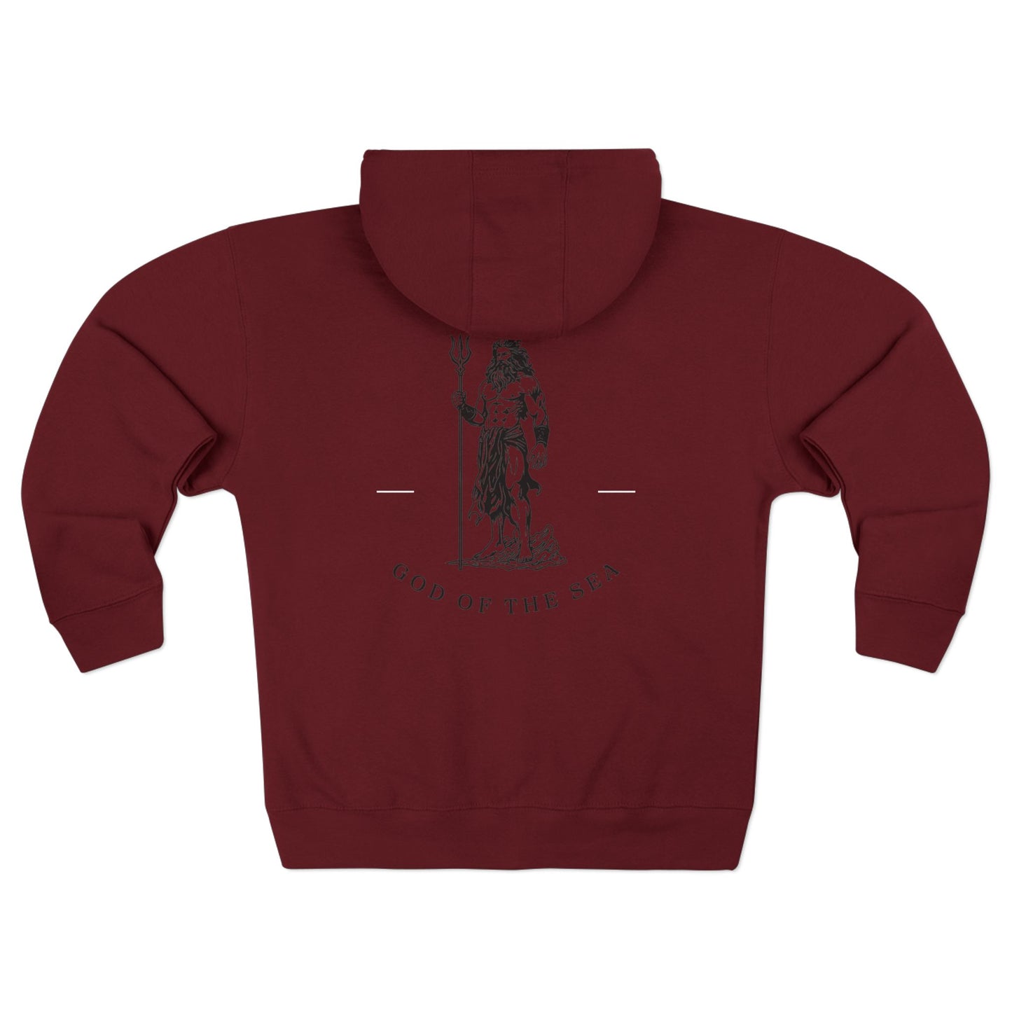 God of the Sea Unisex Zip Hoodie - Comfortable & Stylish Outerwear for Ocean Lovers