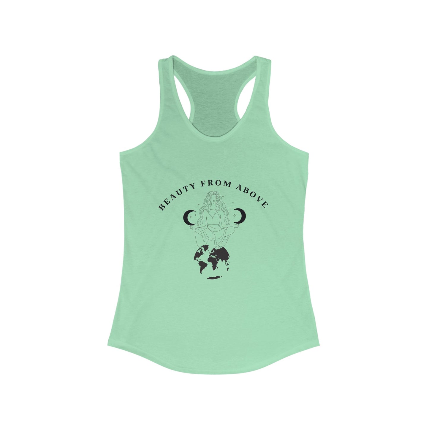 Beauty From Above Women's Racerback Tank Top - Inspirational Earth Design