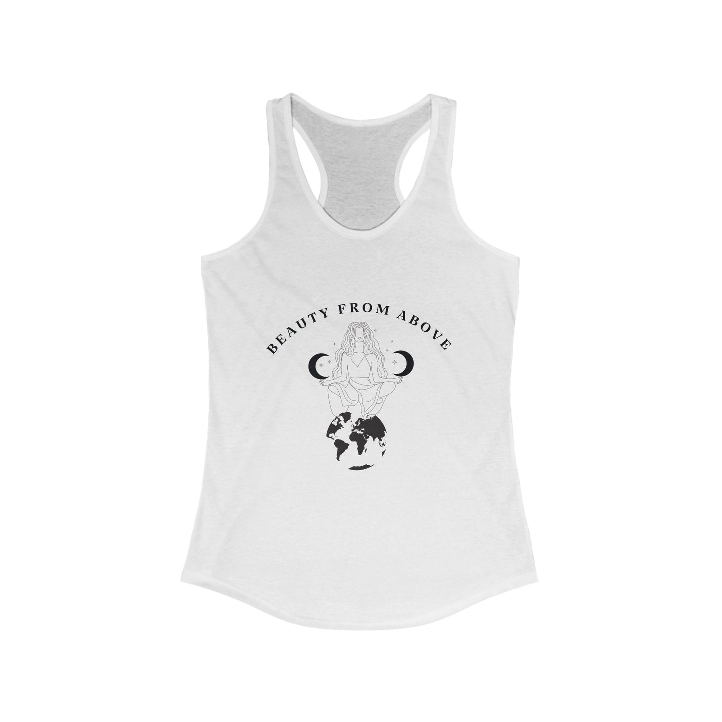Beauty From Above Women's Racerback Tank Top - Inspirational Earth Design