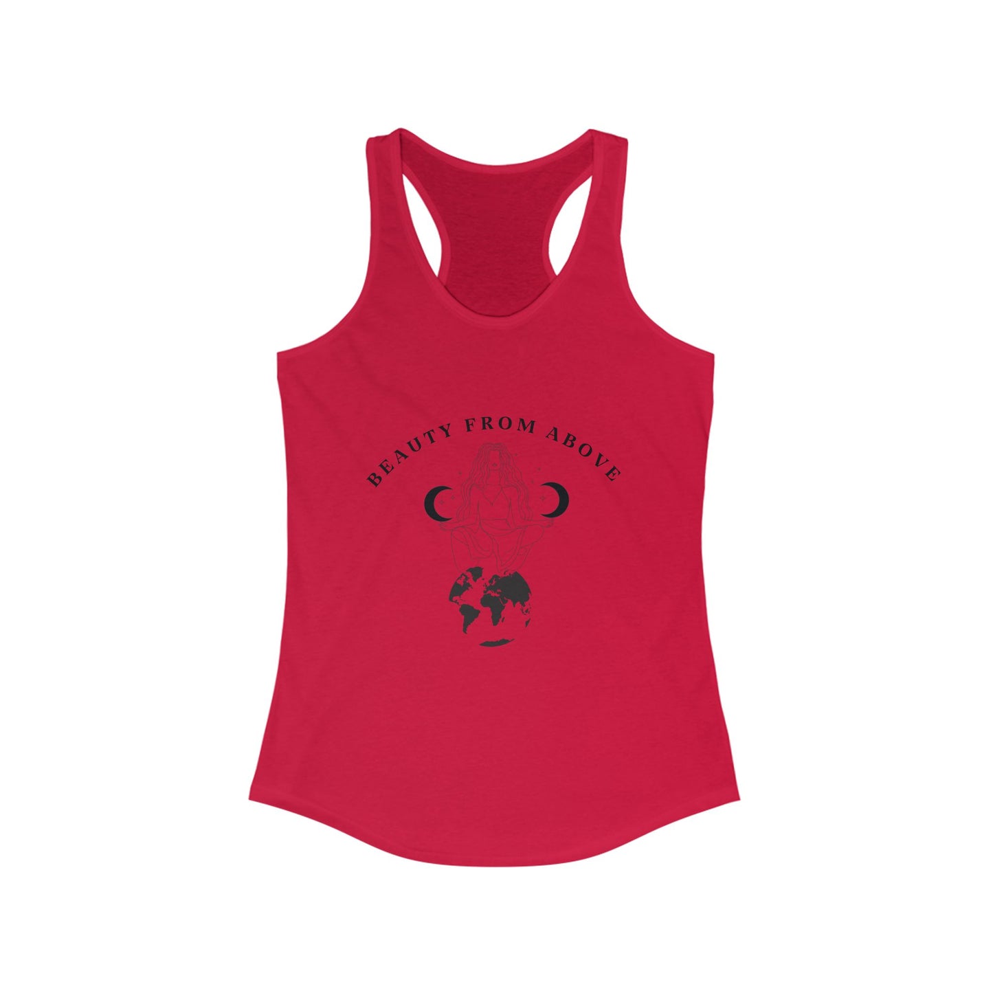Beauty From Above Women's Racerback Tank Top - Inspirational Earth Design
