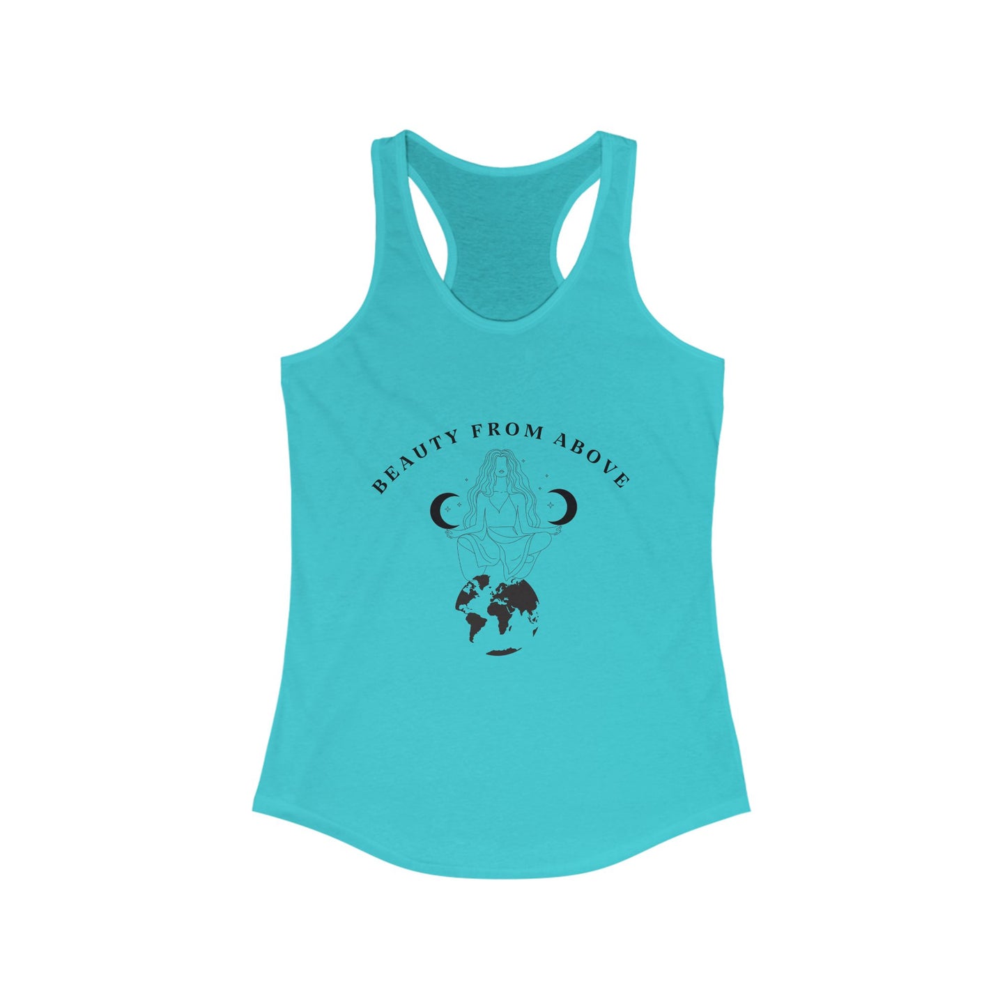 Beauty From Above Women's Racerback Tank Top - Inspirational Earth Design