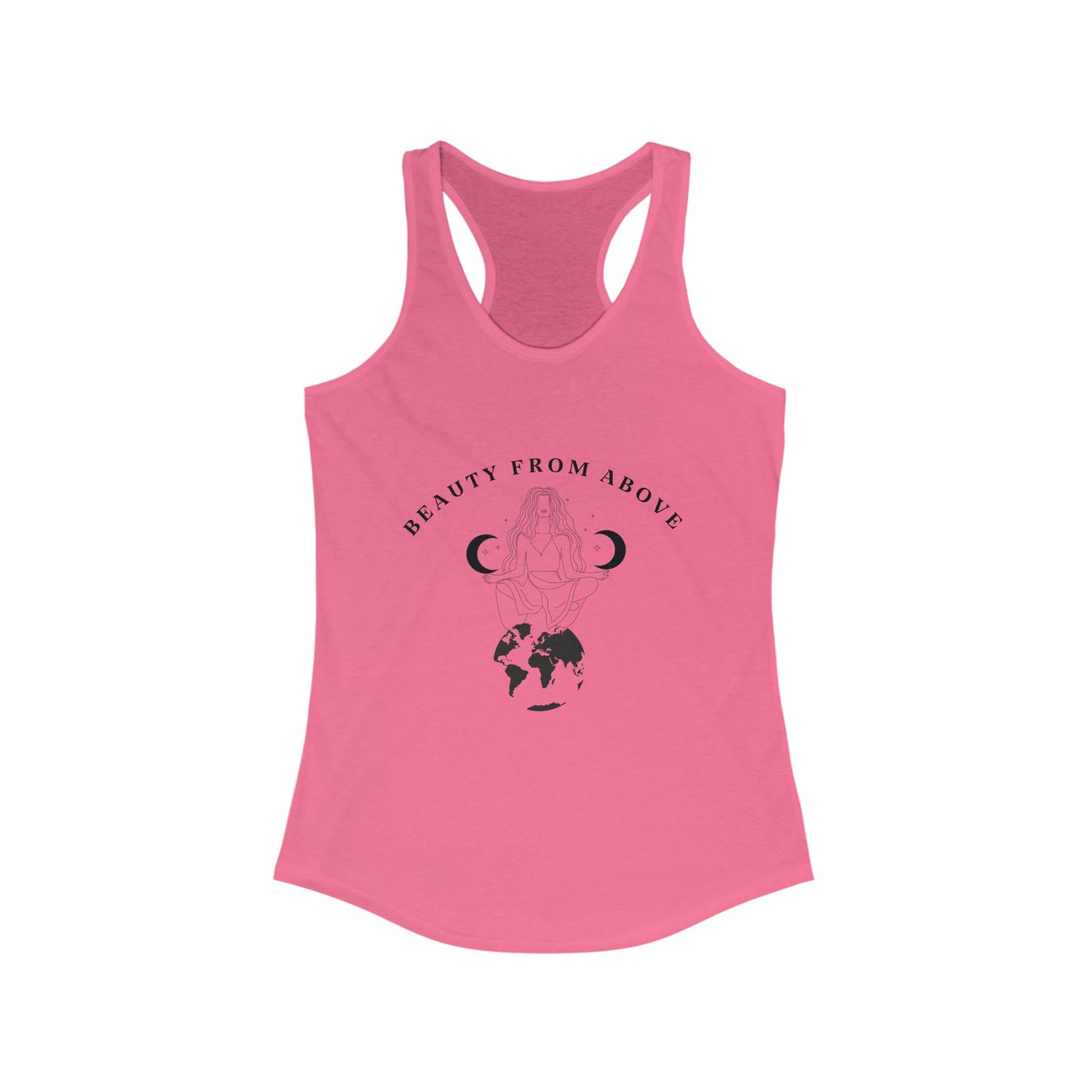 Beauty From Above Women's Racerback Tank Top - Inspirational Earth Design