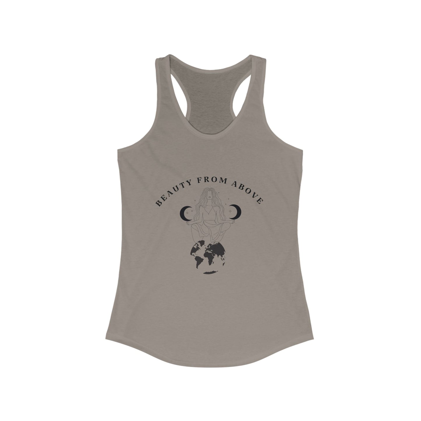 Beauty From Above Women's Racerback Tank Top - Inspirational Earth Design