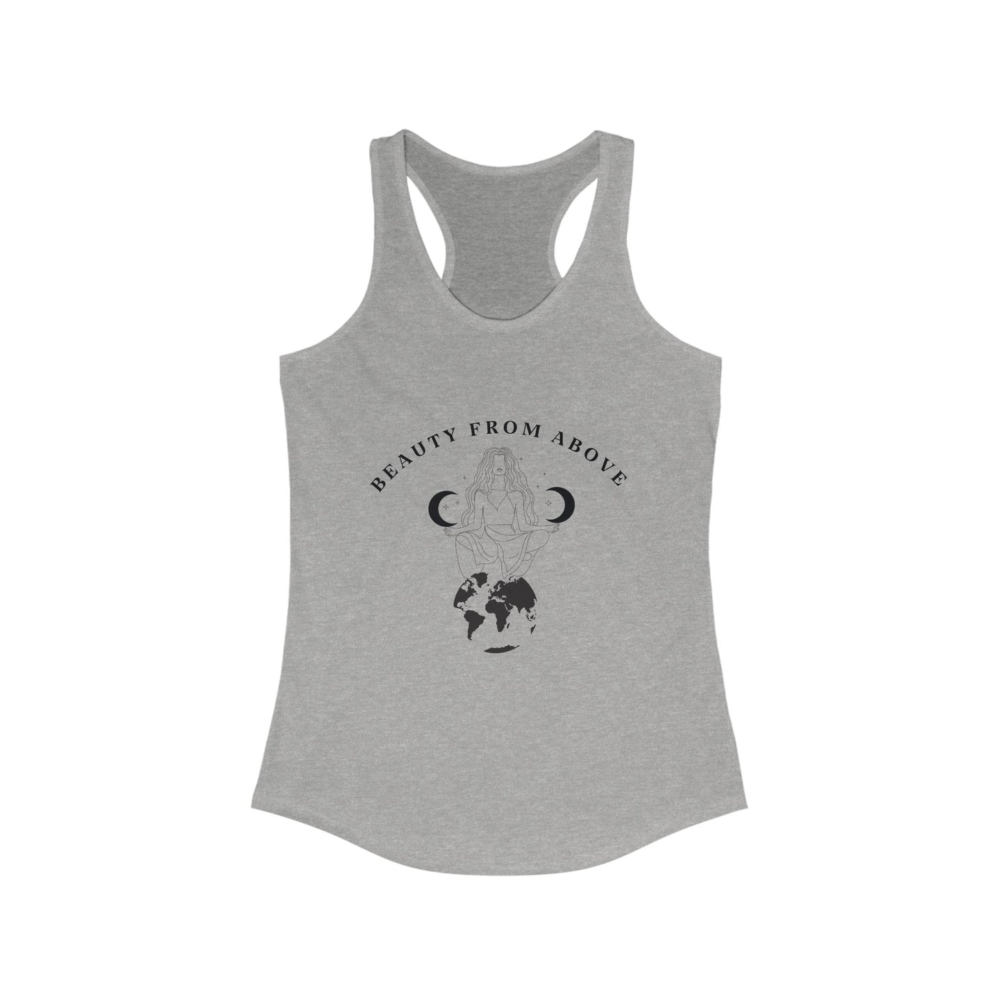 Beauty From Above Women's Racerback Tank Top - Inspirational Earth Design