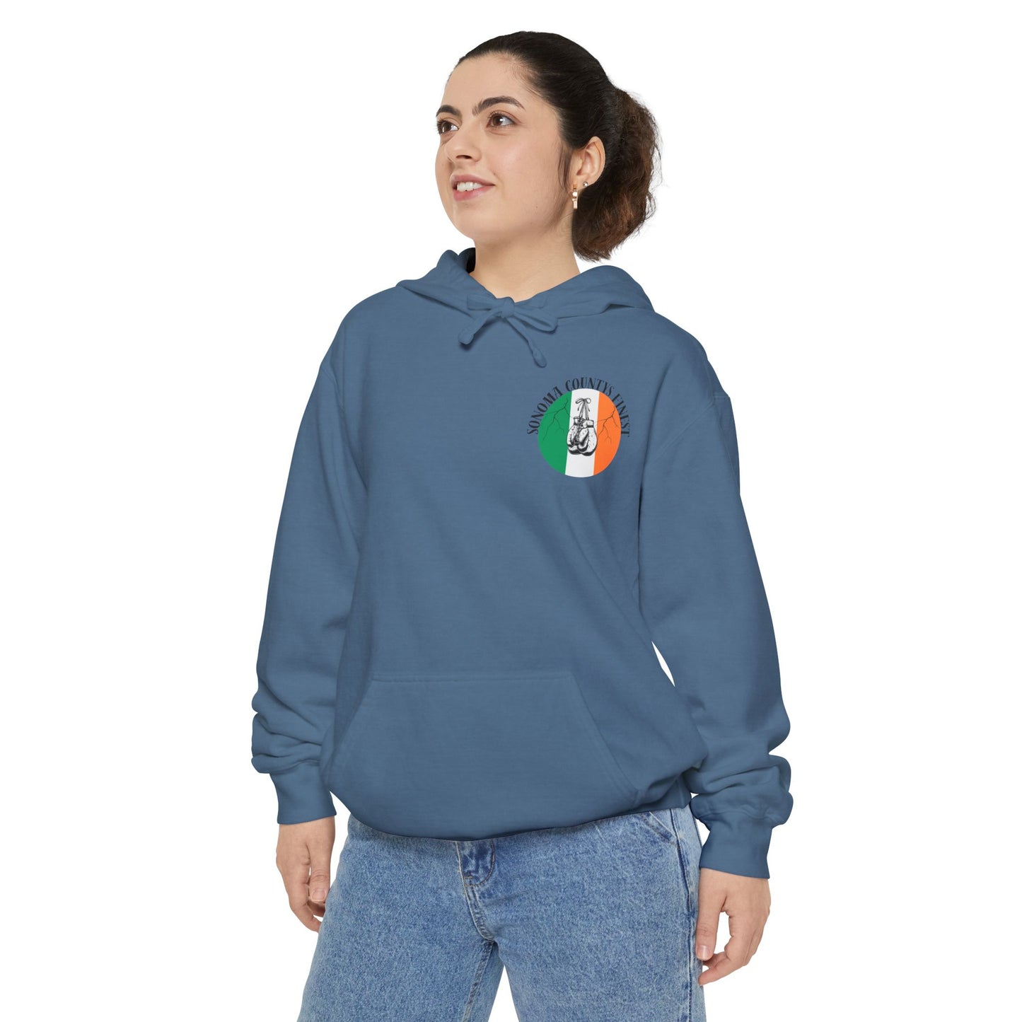 Sonoma County's Finest Unisex Hoodie - Garment-Dyed Irish Design