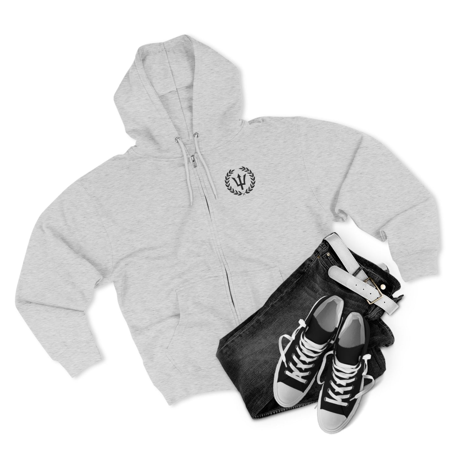 God of the Sea Unisex Zip Hoodie - Comfortable & Stylish Outerwear for Ocean Lovers