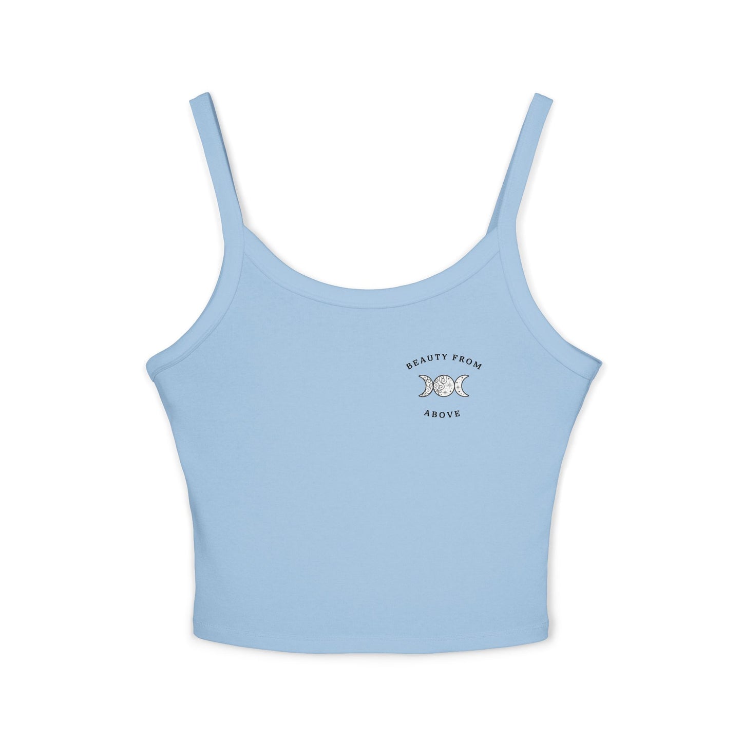 Women's Spaghetti Strap Tank Top - Beauty From Above Graphic Tee