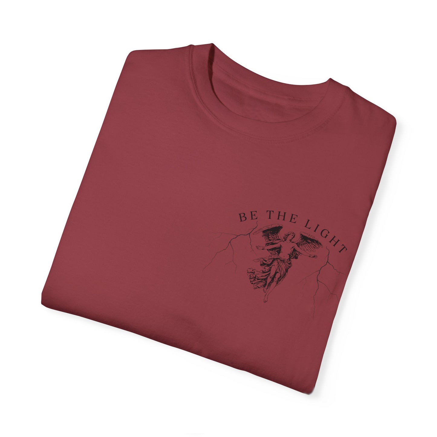 Unisex Garment-Dyed T-Shirt - 'Be the Light' Inspirational Tee