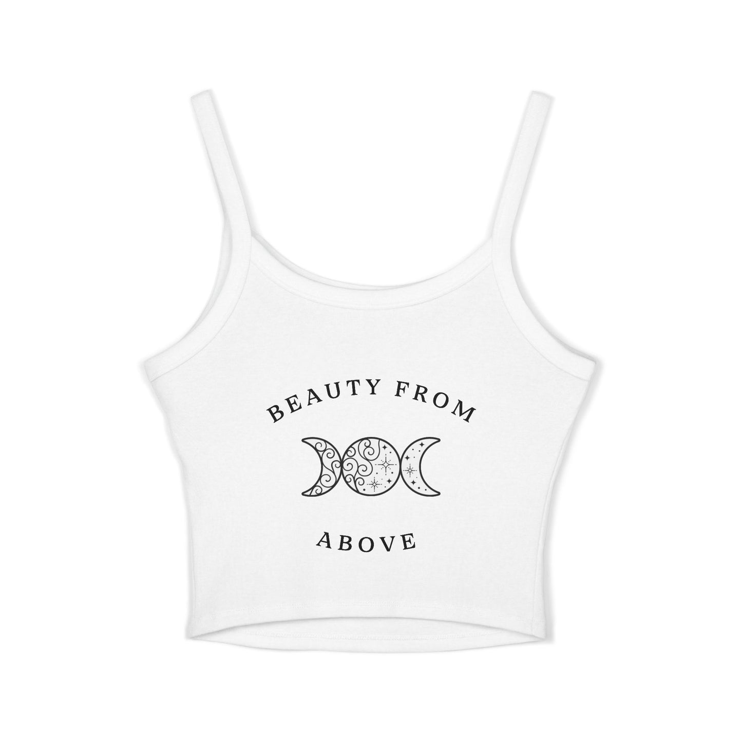 Women's Spaghetti Strap Tank Top - Beauty From Above Graphic Tee