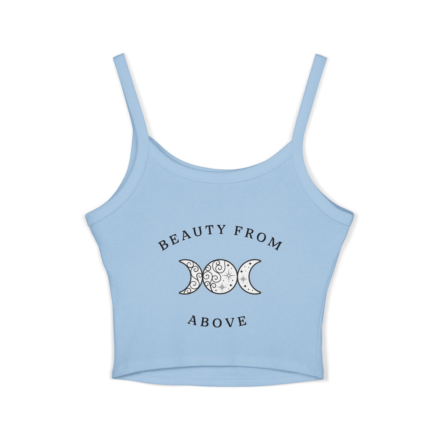 Women's Spaghetti Strap Tank Top - Beauty From Above Graphic Tee
