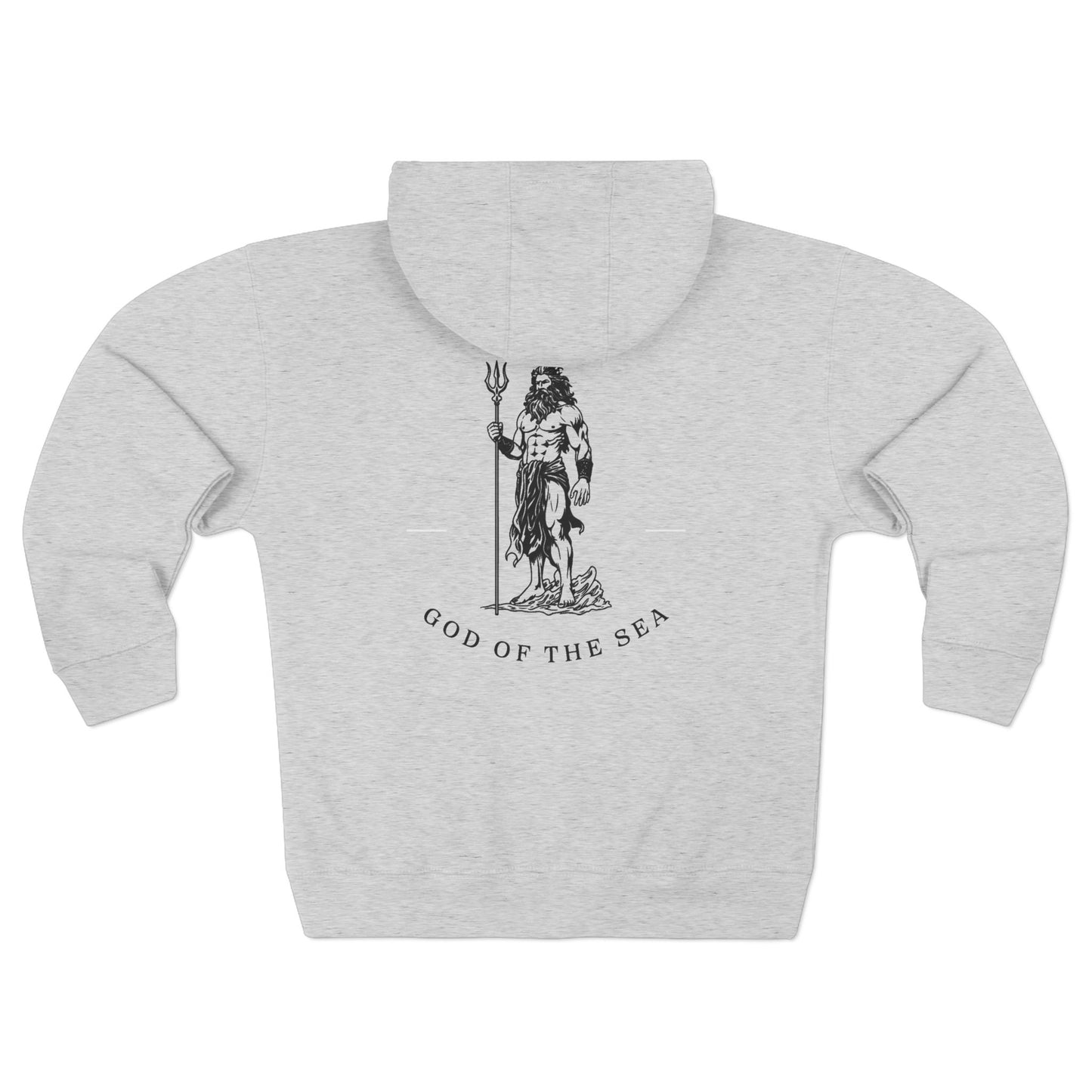 God of the Sea Unisex Zip Hoodie - Comfortable & Stylish Outerwear for Ocean Lovers
