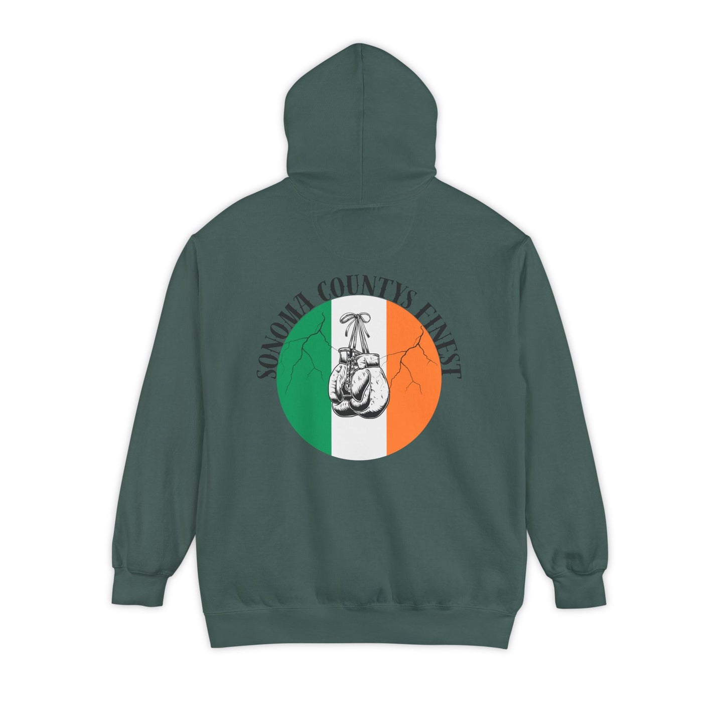 Sonoma County's Finest Unisex Hoodie - Garment-Dyed Irish Design