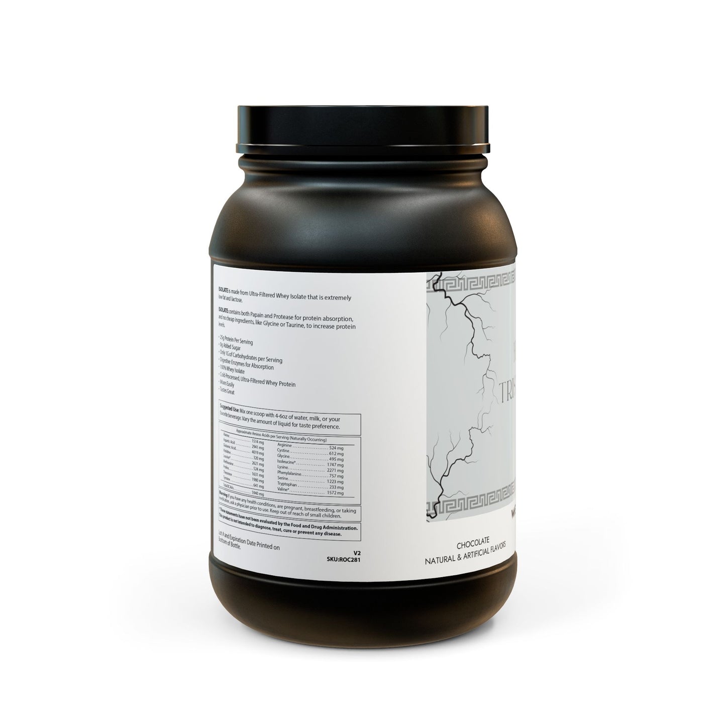 Whey Isolate Protein Supplement (907g, 2lb)