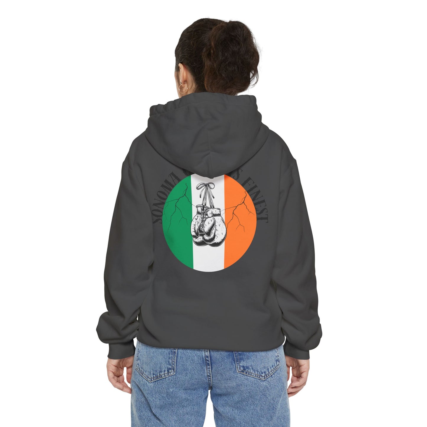 Sonoma County's Finest Unisex Hoodie - Garment-Dyed Irish Design