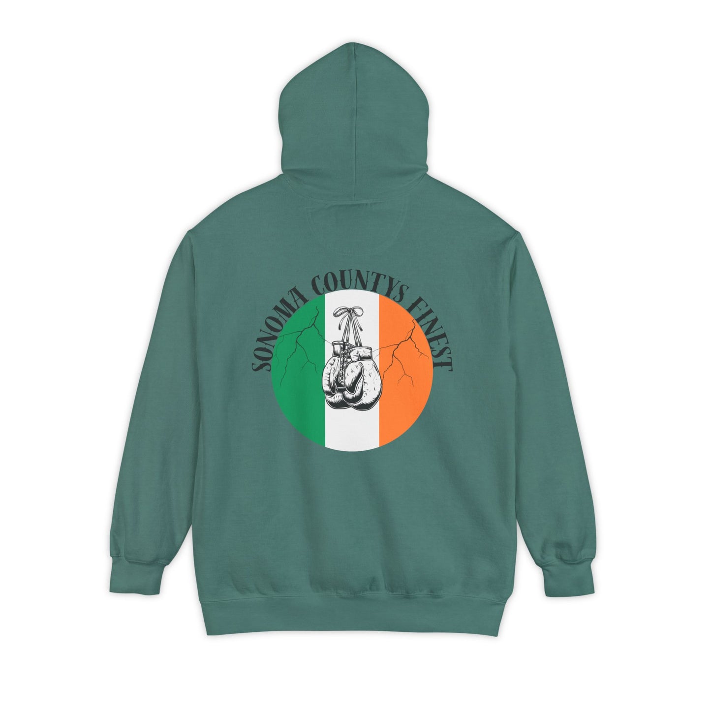 Sonoma County's Finest Unisex Hoodie - Garment-Dyed Irish Design