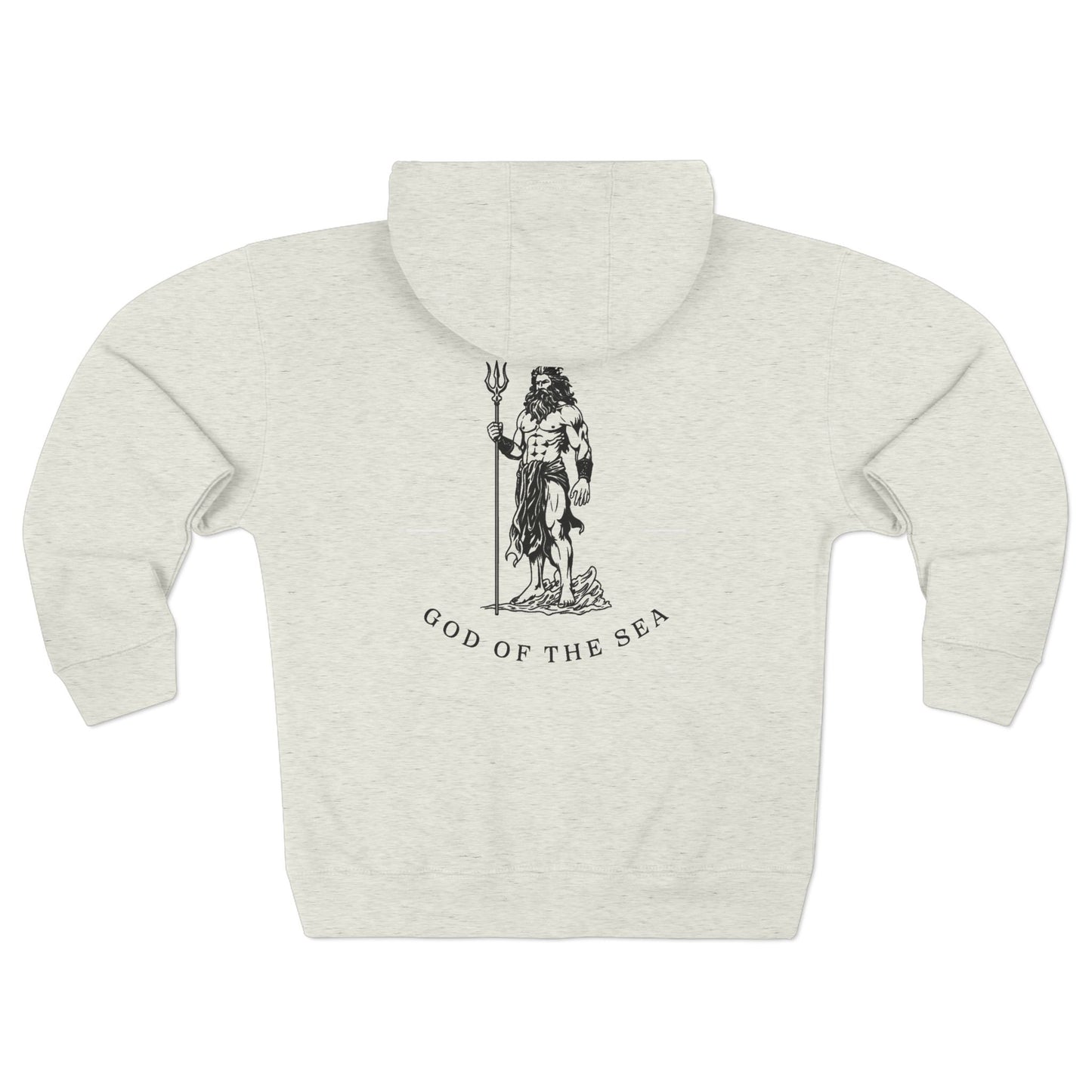 God of the Sea Unisex Zip Hoodie - Comfortable & Stylish Outerwear for Ocean Lovers