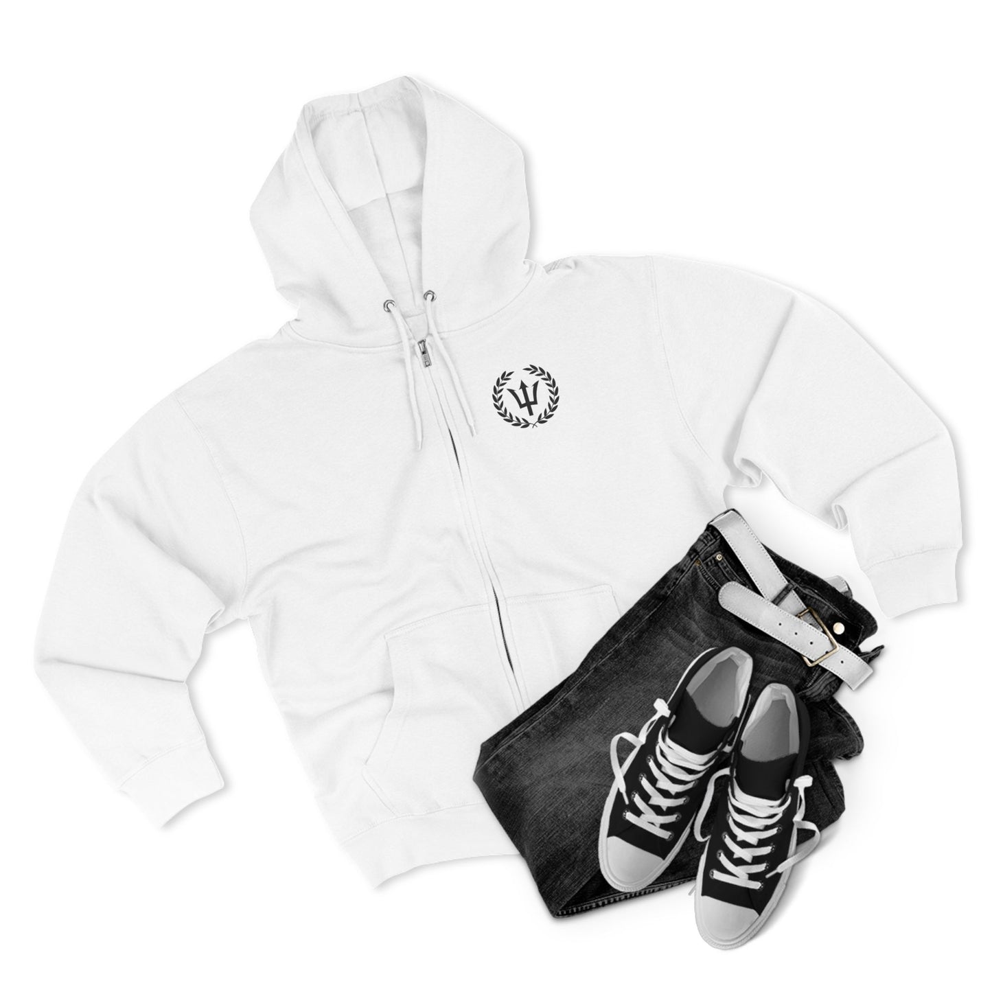 God of the Sea Unisex Zip Hoodie - Comfortable & Stylish Outerwear for Ocean Lovers