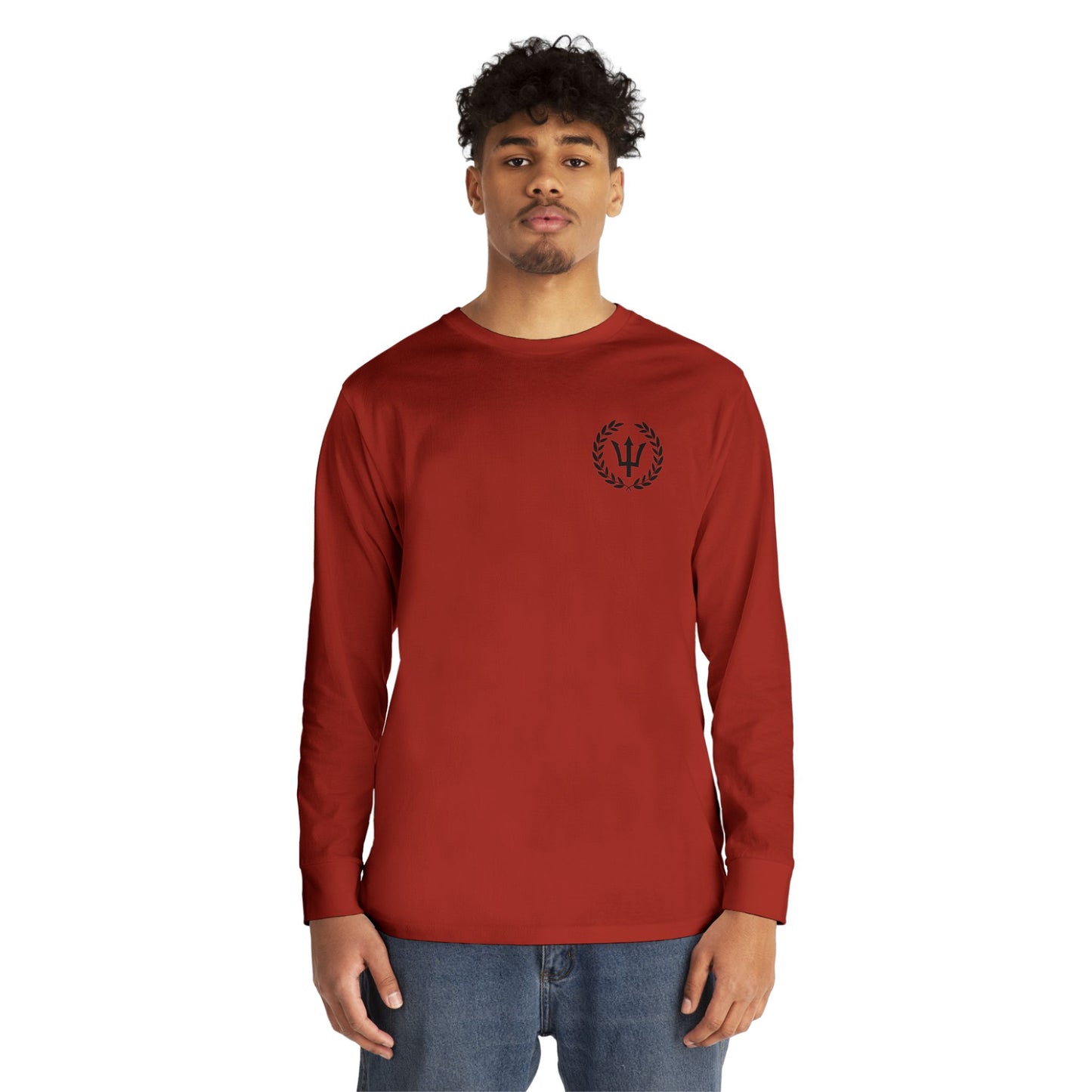 God of the Sea Long Sleeve Crewneck Tee - Nautical Themed Apparel