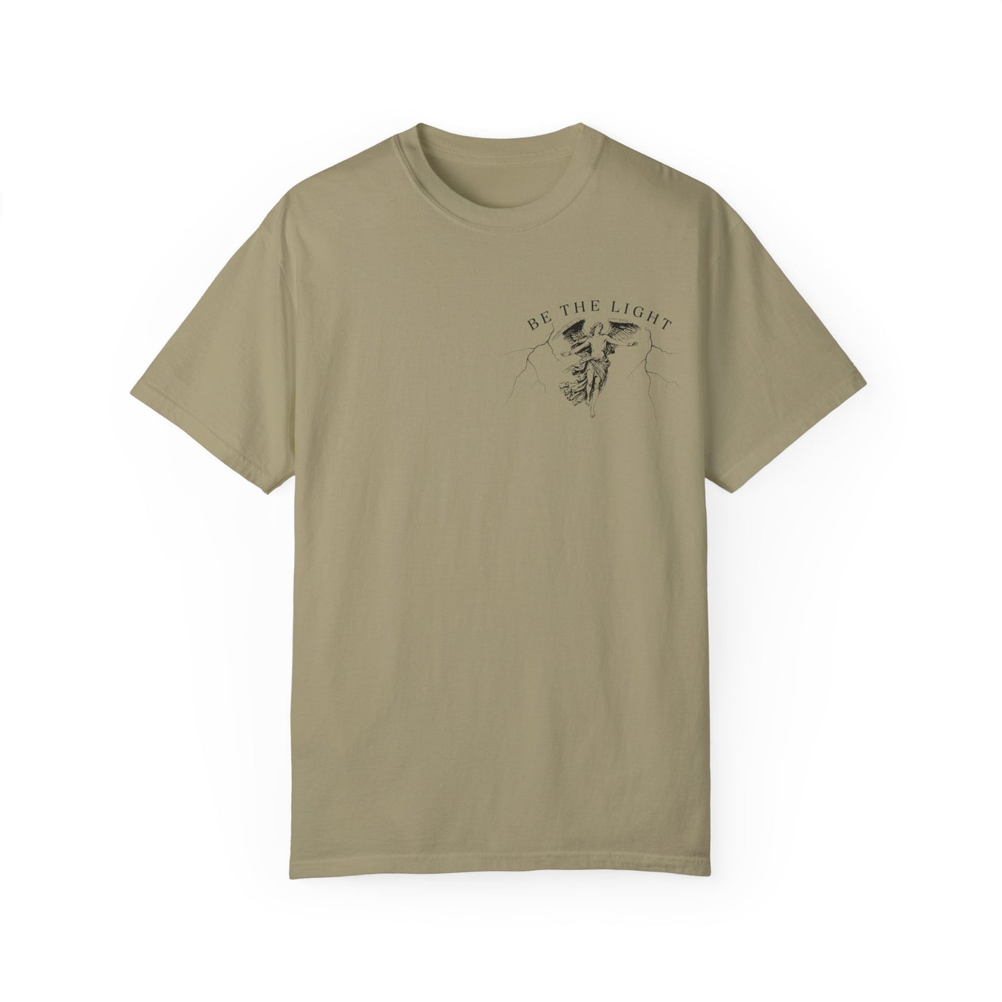 Unisex Garment-Dyed T-Shirt - 'Be the Light' Inspirational Tee