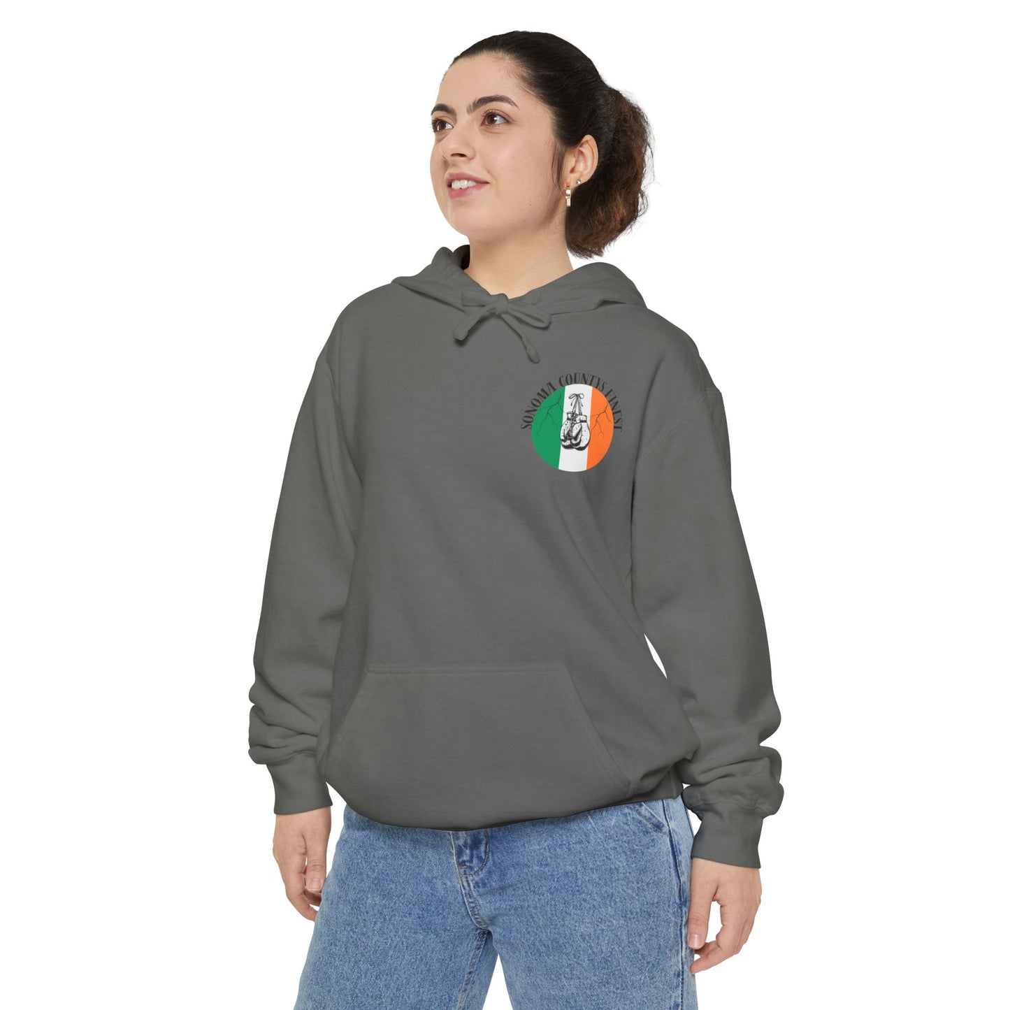 Sonoma County's Finest Unisex Hoodie - Garment-Dyed Irish Design