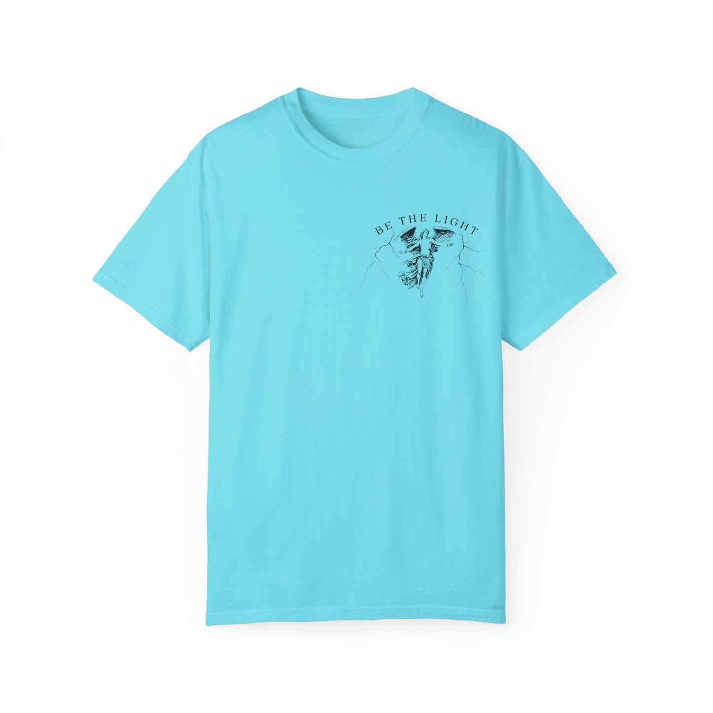 Unisex Garment-Dyed T-Shirt - 'Be the Light' Inspirational Tee