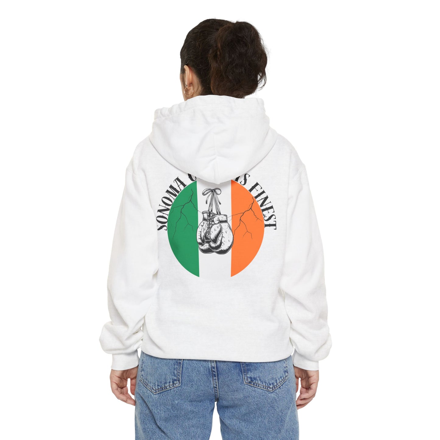 Sonoma County's Finest Unisex Hoodie - Garment-Dyed Irish Design