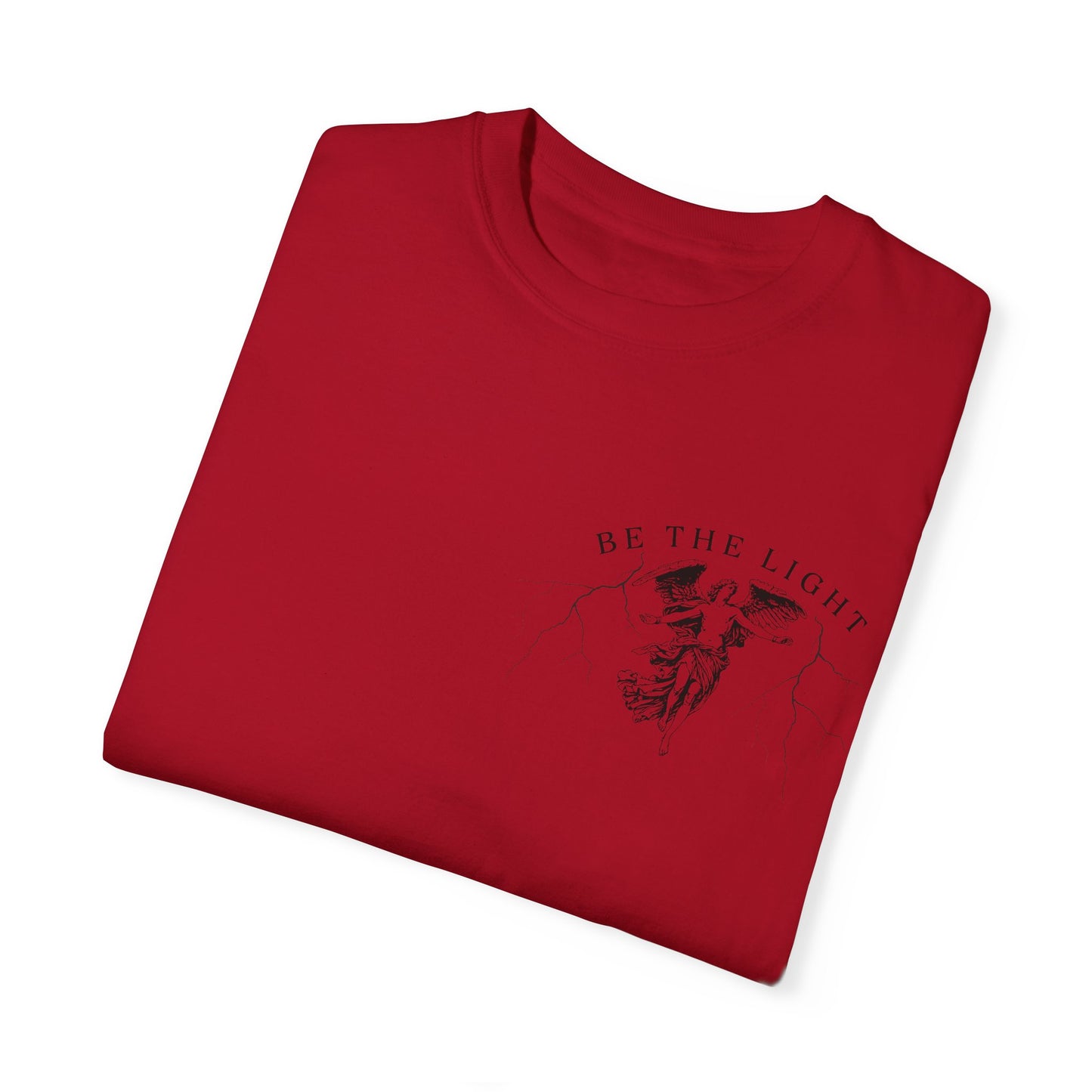 Unisex Garment-Dyed T-Shirt - 'Be the Light' Inspirational Tee