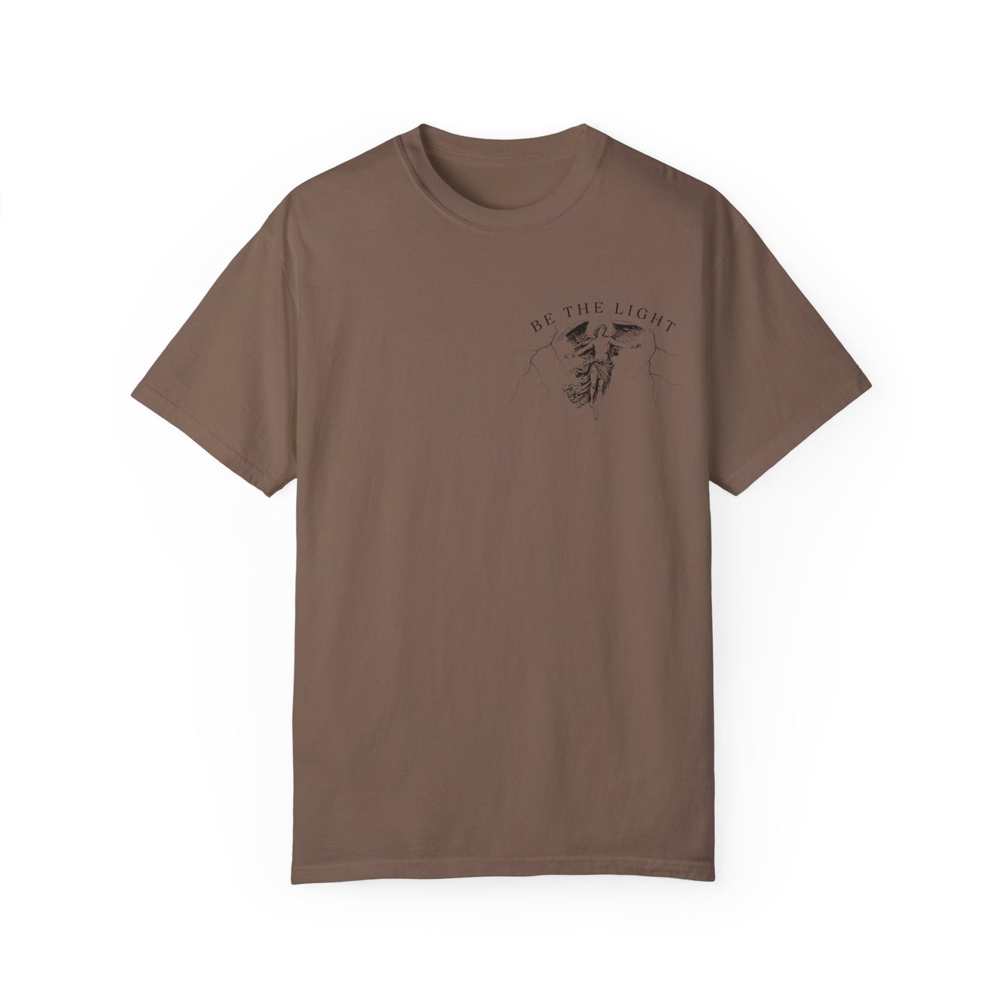 Unisex Garment-Dyed T-Shirt - 'Be the Light' Inspirational Tee