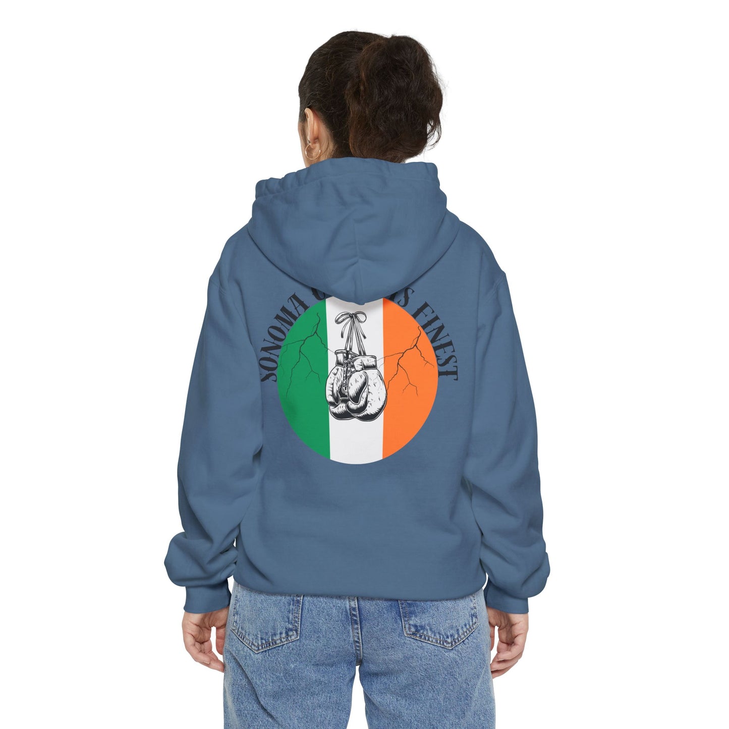 Sonoma County's Finest Unisex Hoodie - Garment-Dyed Irish Design
