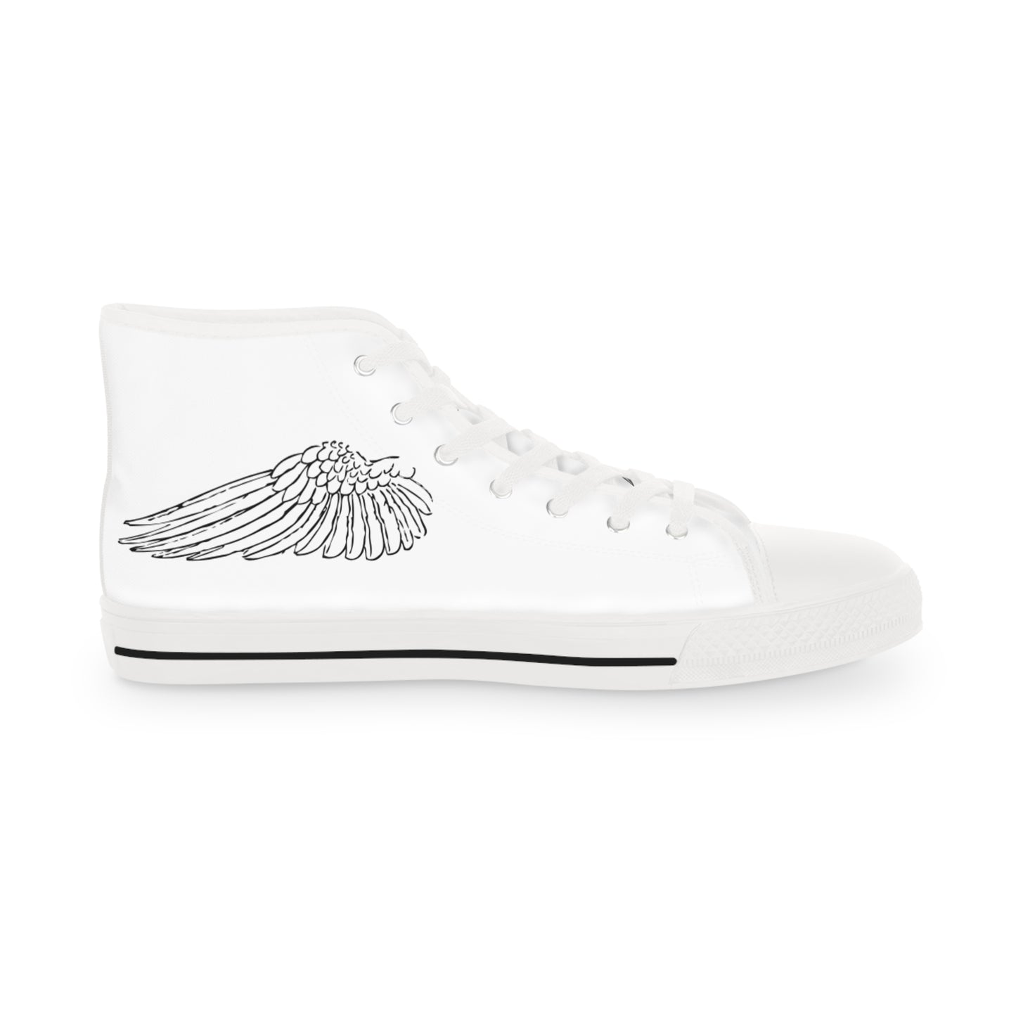 Men's Winged High Top Sneakers - Stylish & Unique Footwear