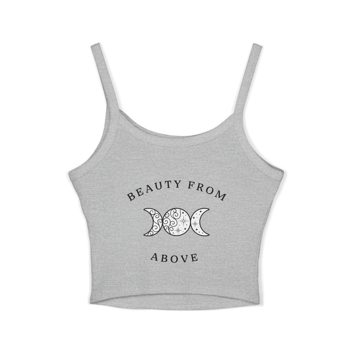 Women's Spaghetti Strap Tank Top - Beauty From Above Graphic Tee