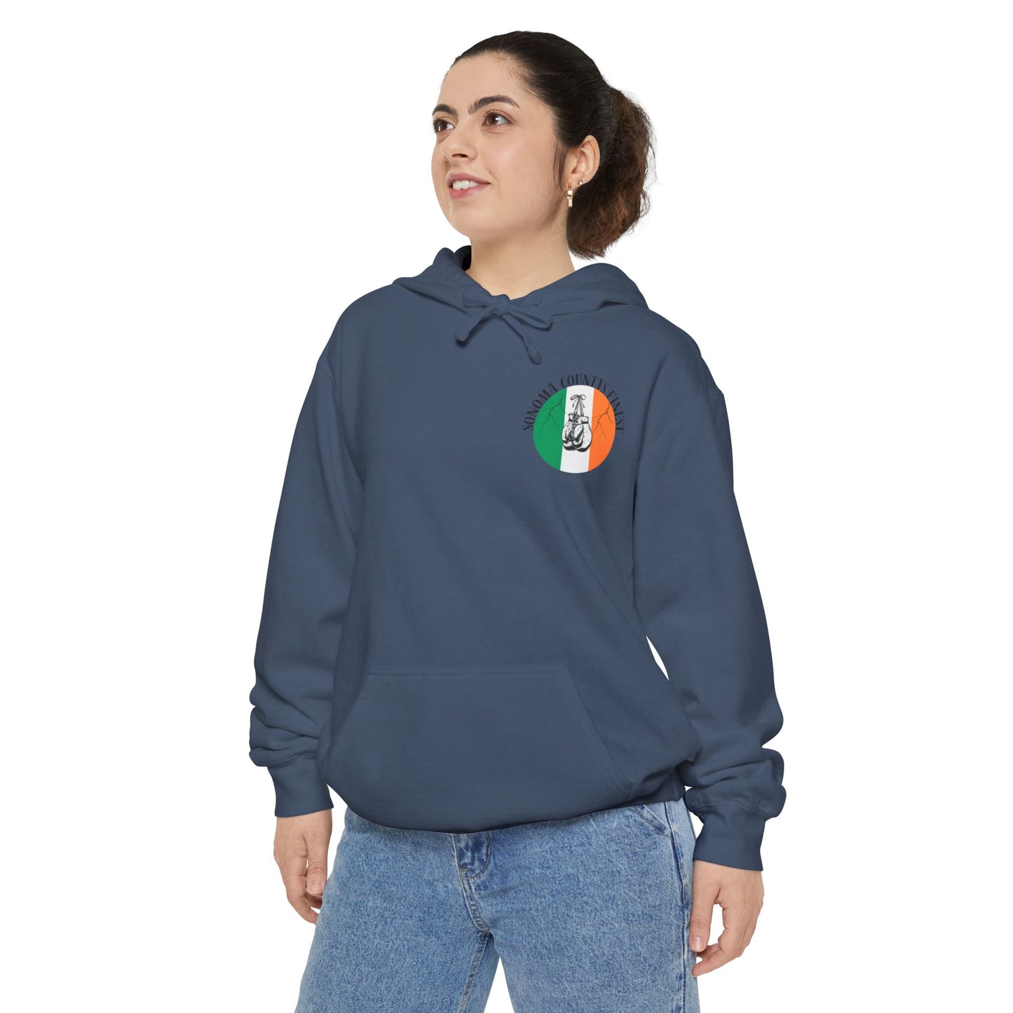 Sonoma County's Finest Unisex Hoodie - Garment-Dyed Irish Design