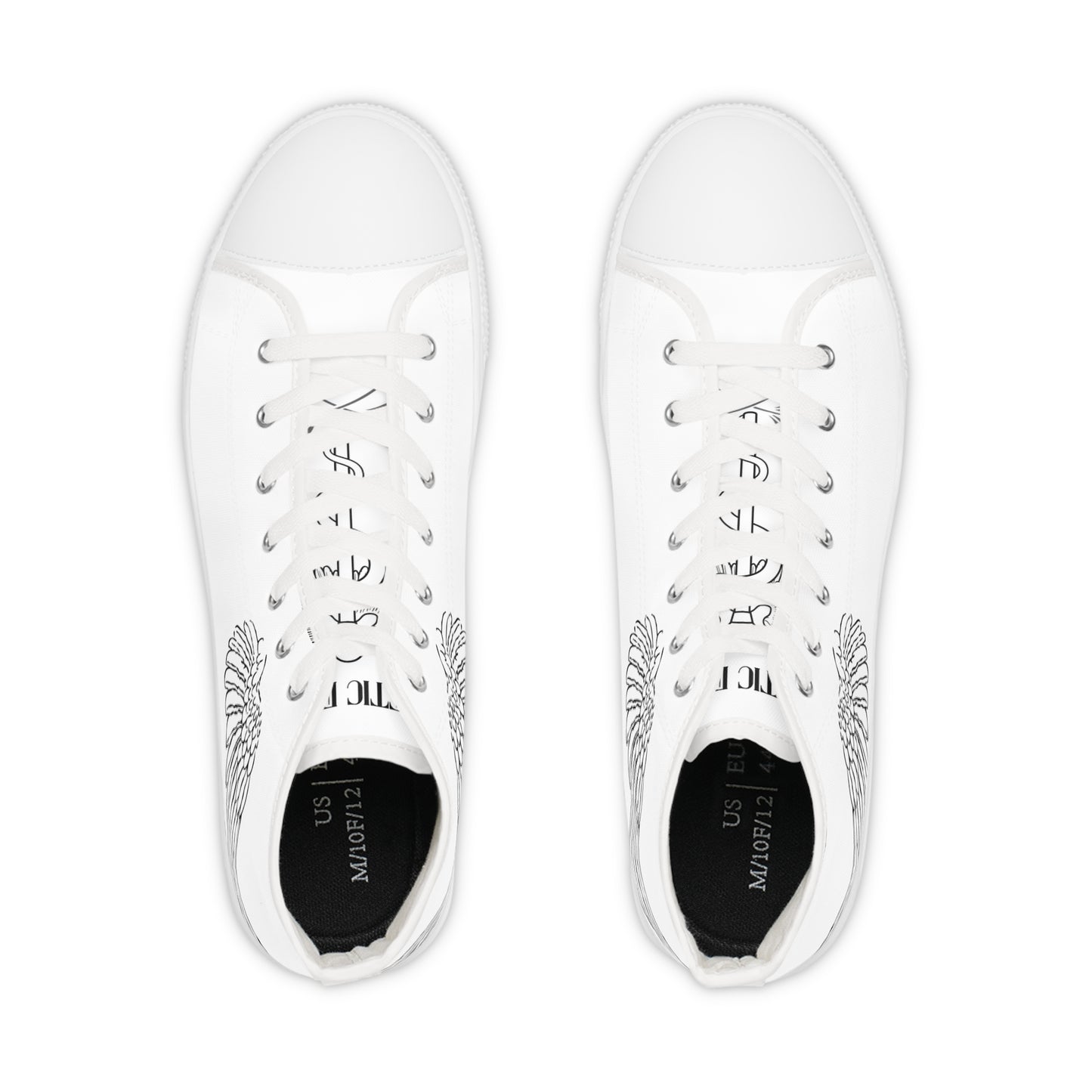 Men's Winged High Top Sneakers - Stylish & Unique Footwear