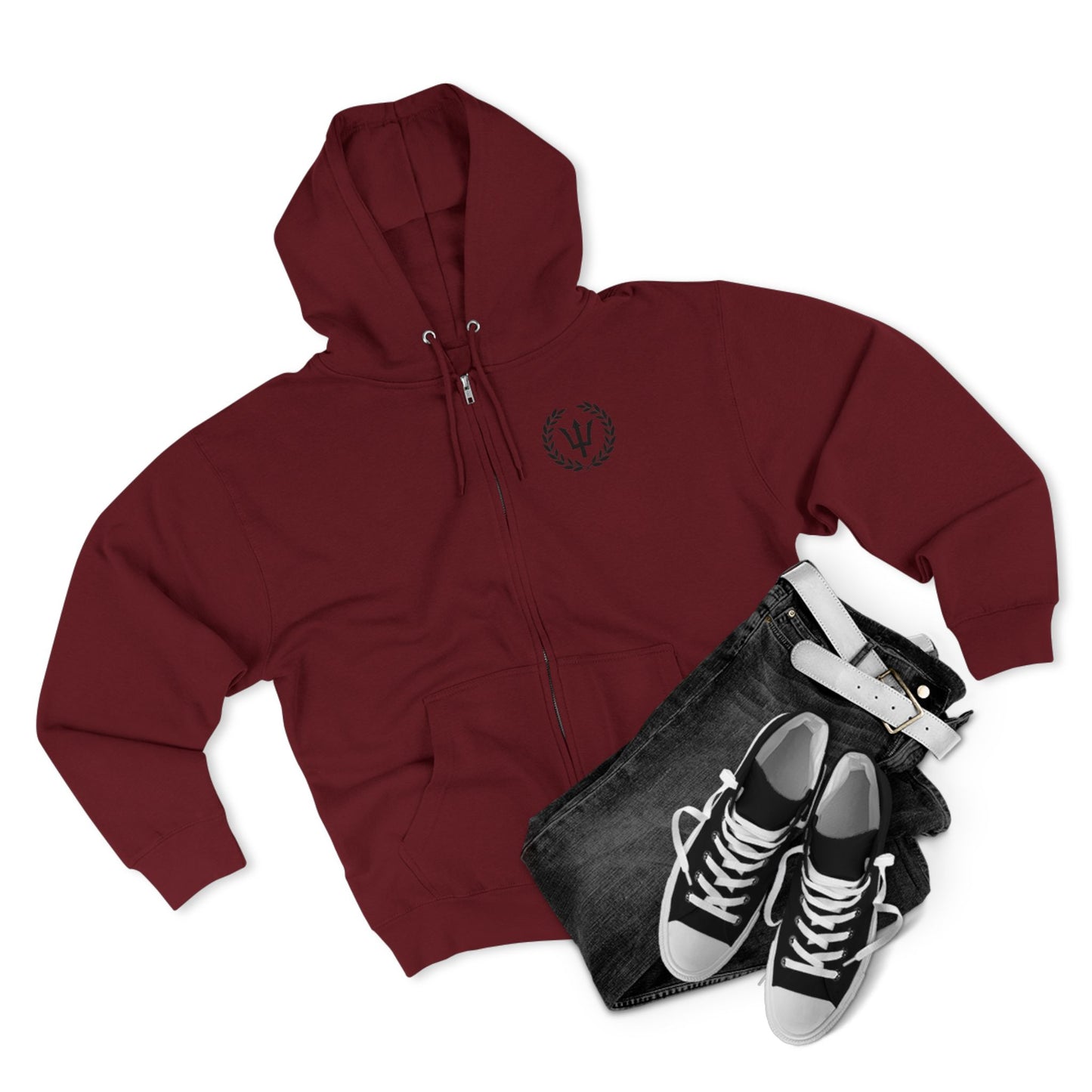 God of the Sea Unisex Zip Hoodie - Comfortable & Stylish Outerwear for Ocean Lovers