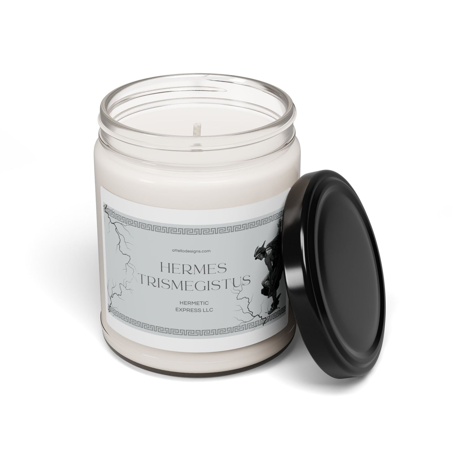 Hermes Trismegistus Scented Soy Candle - 9oz | Aromatherapy for Balance & Inspiration