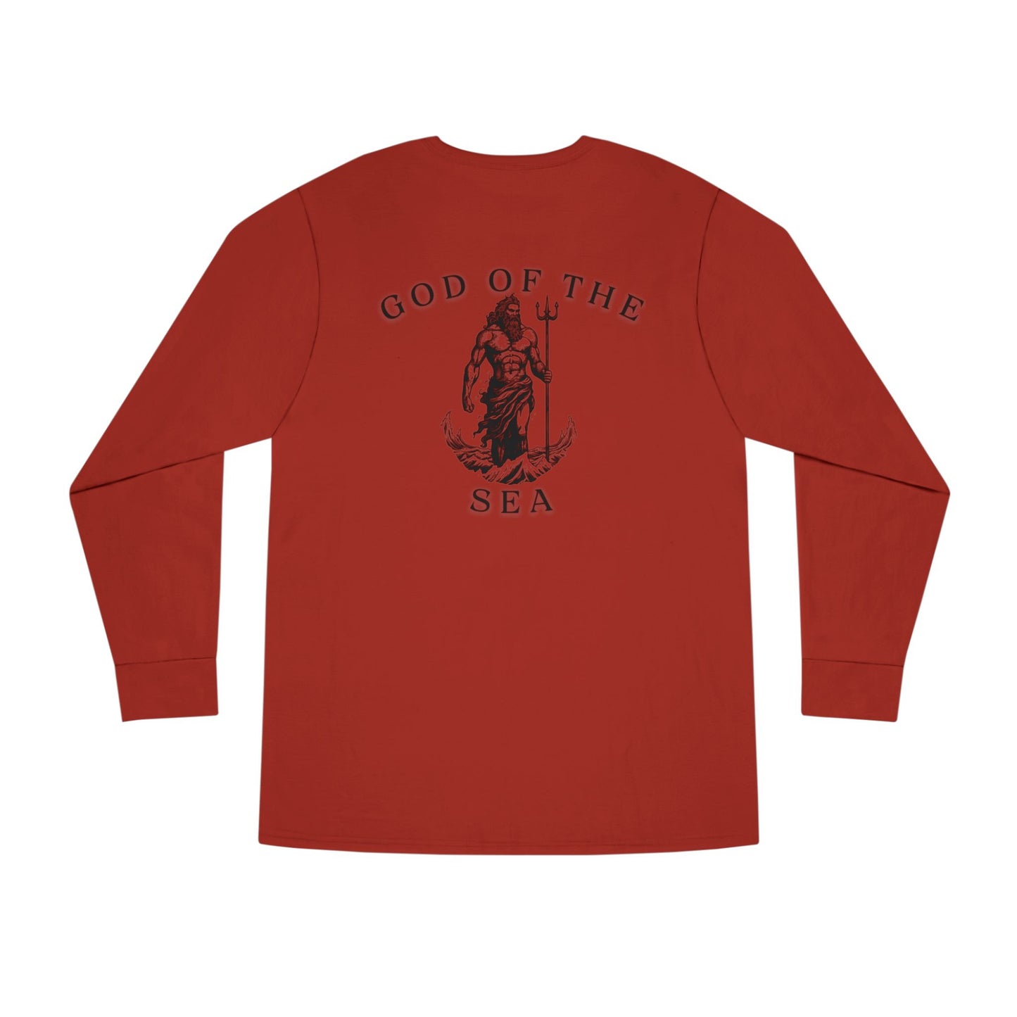 God of the Sea Long Sleeve Crewneck Tee - Nautical Themed Apparel