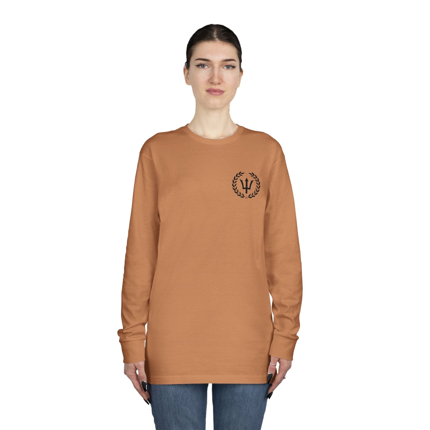 God of the Sea Long Sleeve Crewneck Tee - Nautical Themed Apparel